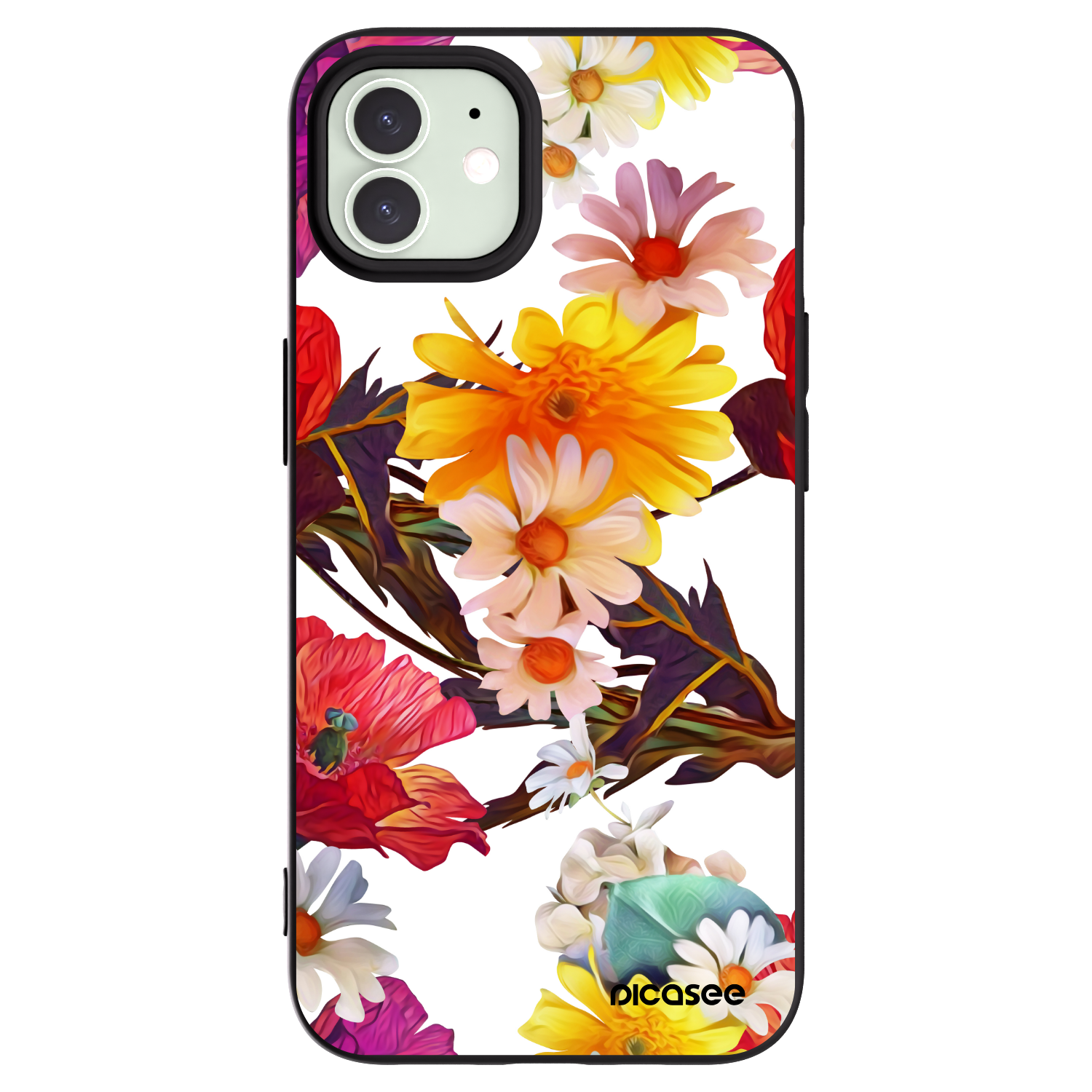 Picasee husă neagră din silicon pentru Apple iPhone 12 Pro - Meadow