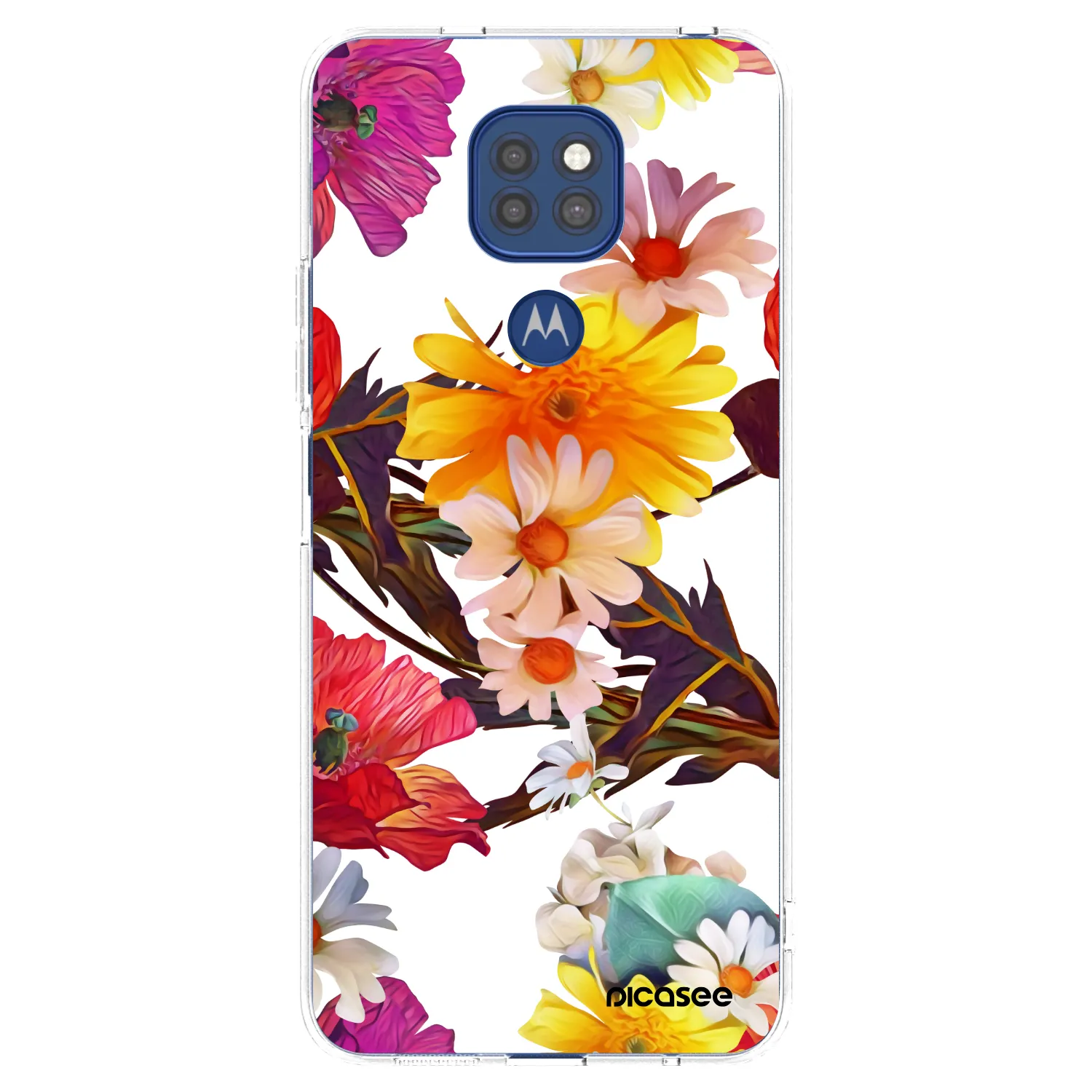 Picasee husă transparentă din silicon pentru Motorola Moto G9 Play - Meadow