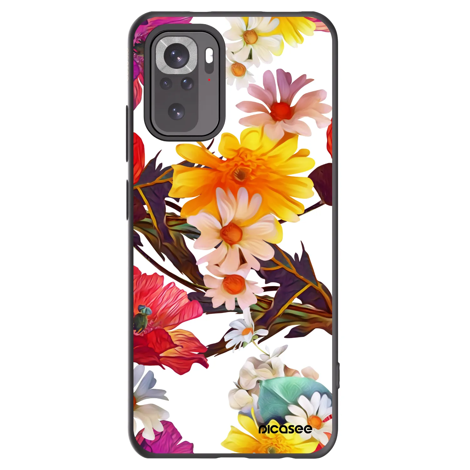 Picasee husă neagră din silicon pentru Xiaomi Redmi Note 10 - Meadow