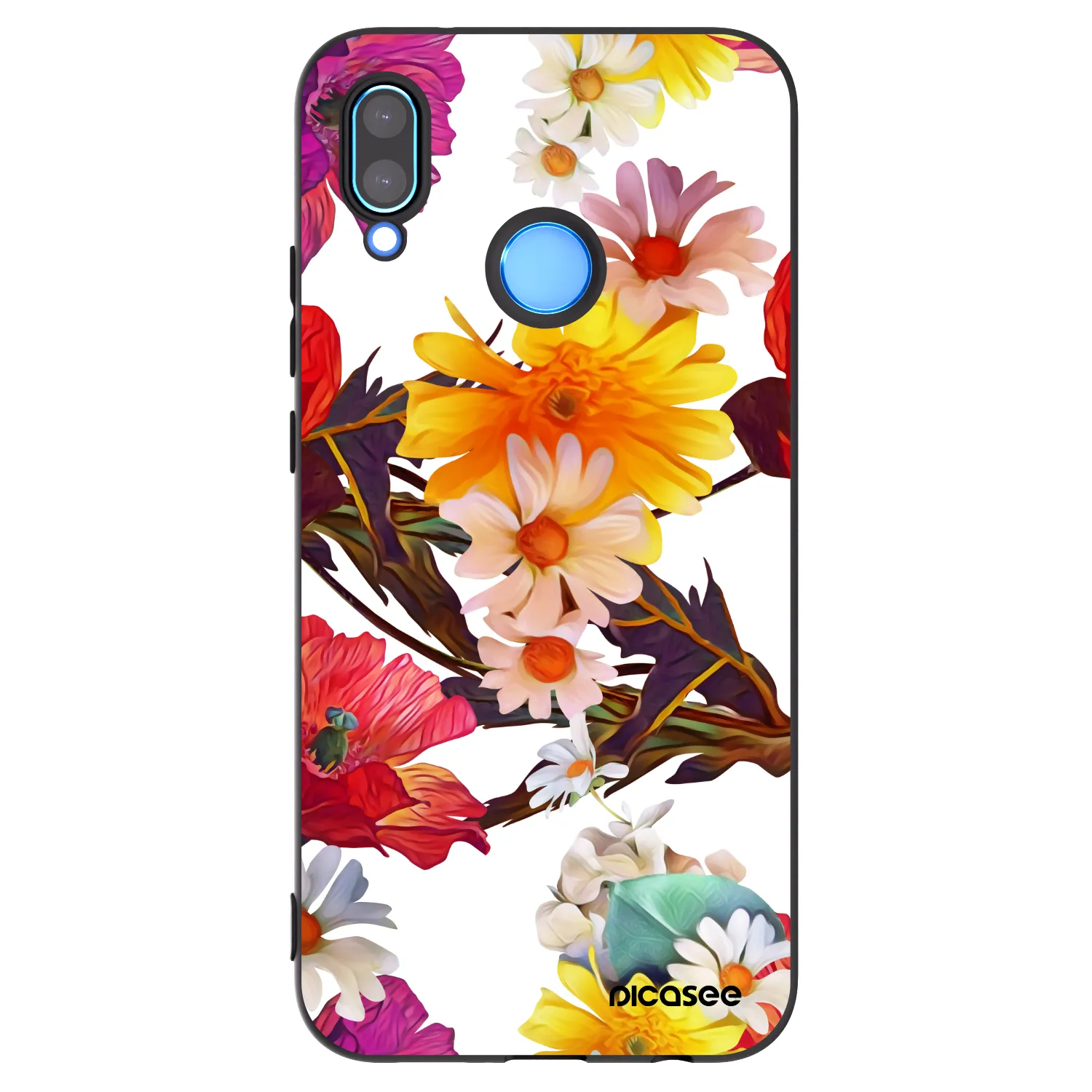 Picasee husă neagră din silicon pentru Huawei P20 Lite - Meadow