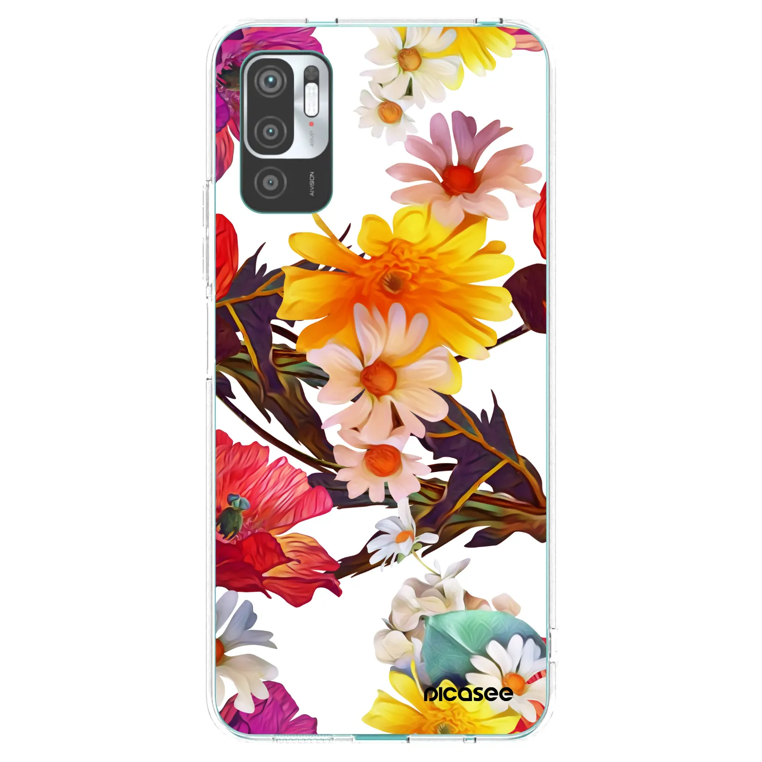 Picasee husă transparentă din silicon pentru Xiaomi Redmi Note 10 5G - Meadow