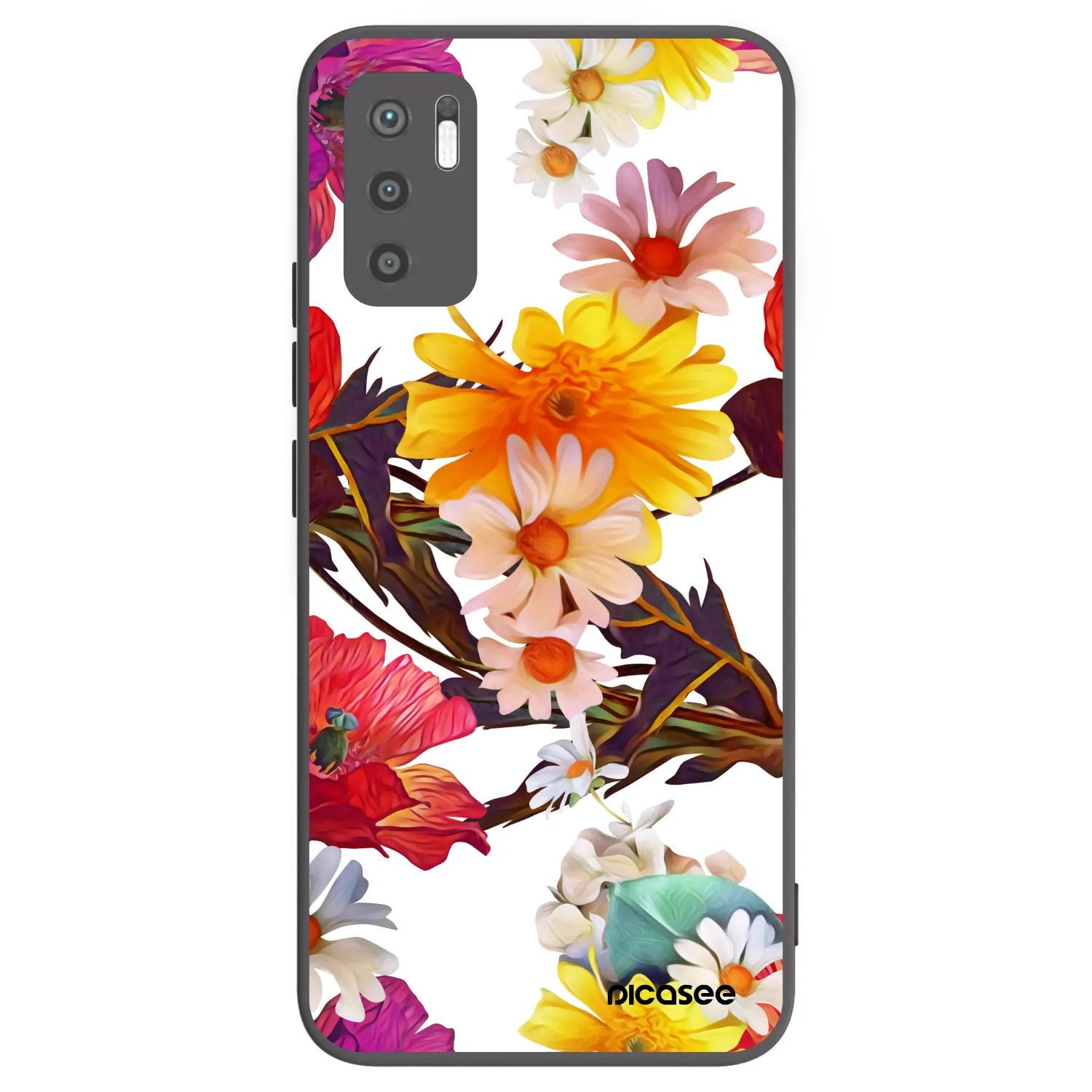 Picasee husă neagră din silicon pentru Xiaomi Redmi Note 10 5G - Meadow
