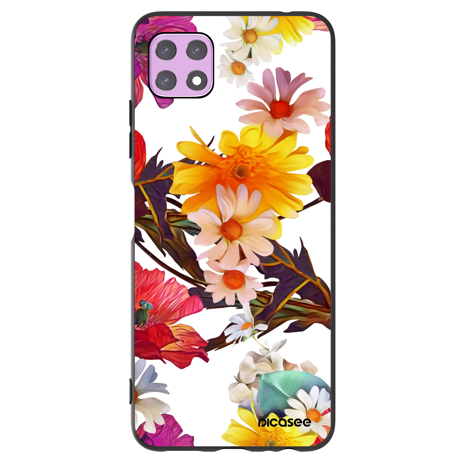 Picasee husă neagră din silicon pentru Samsung Galaxy A22 A226B 5G - Meadow