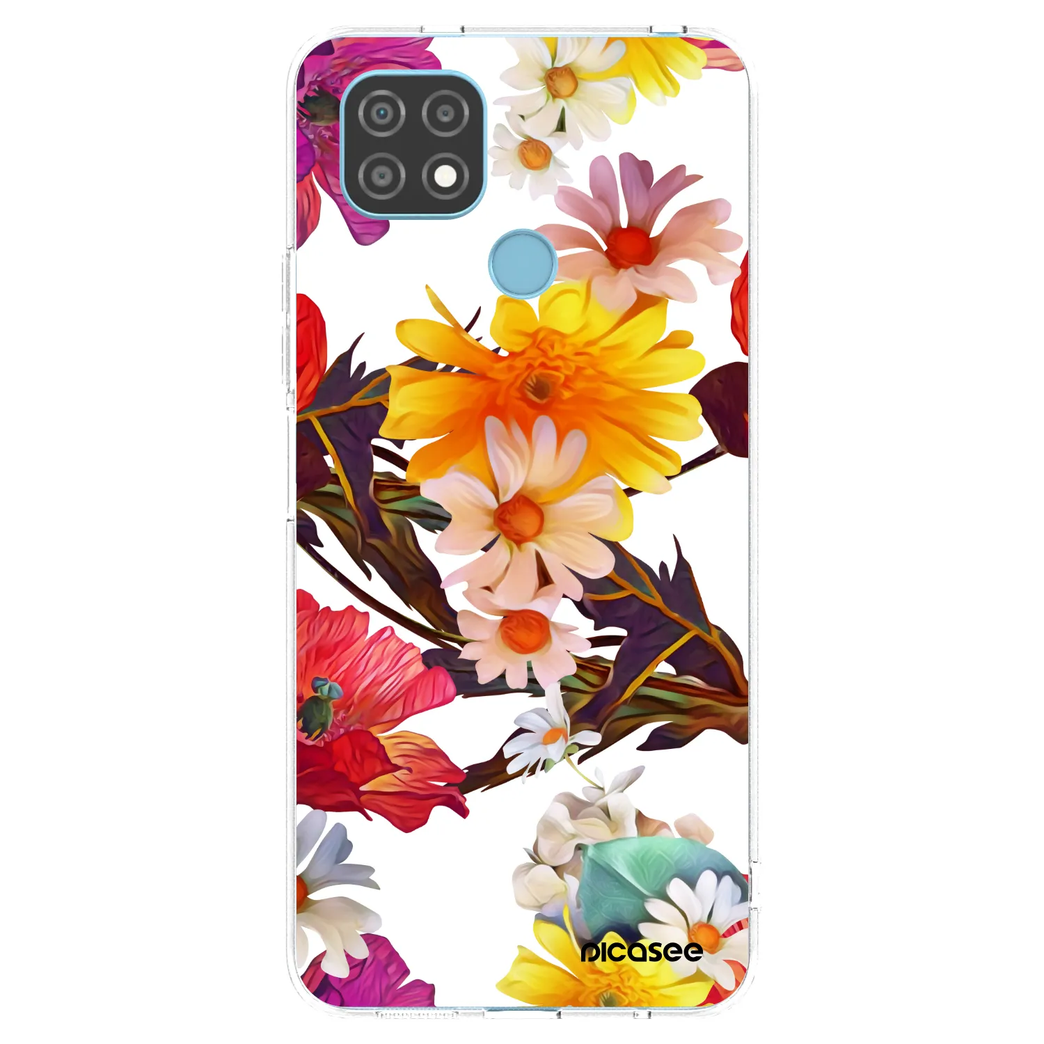 Picasee husă transparentă din silicon pentru Realme C21 - Meadow