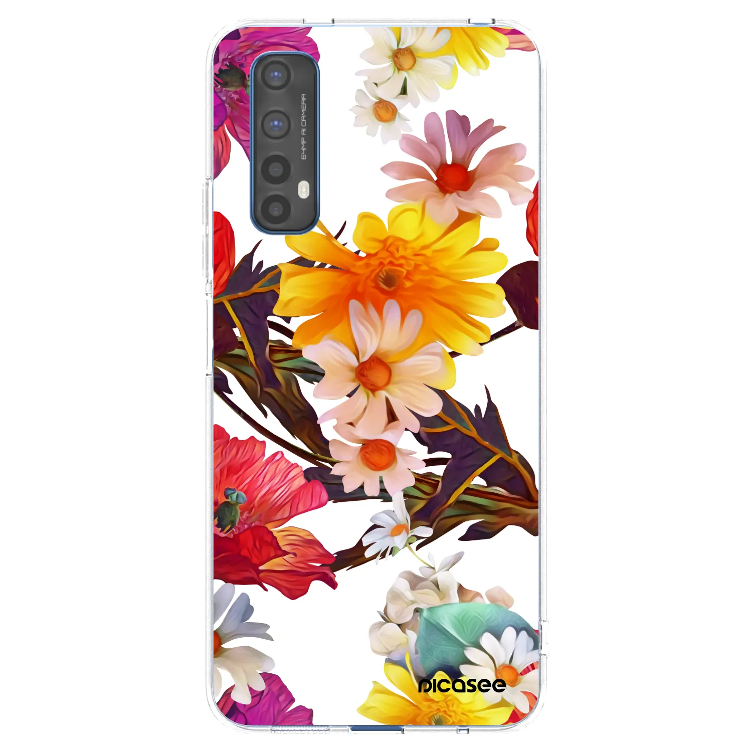 Picasee husă transparentă din silicon pentru Realme 7 - Meadow