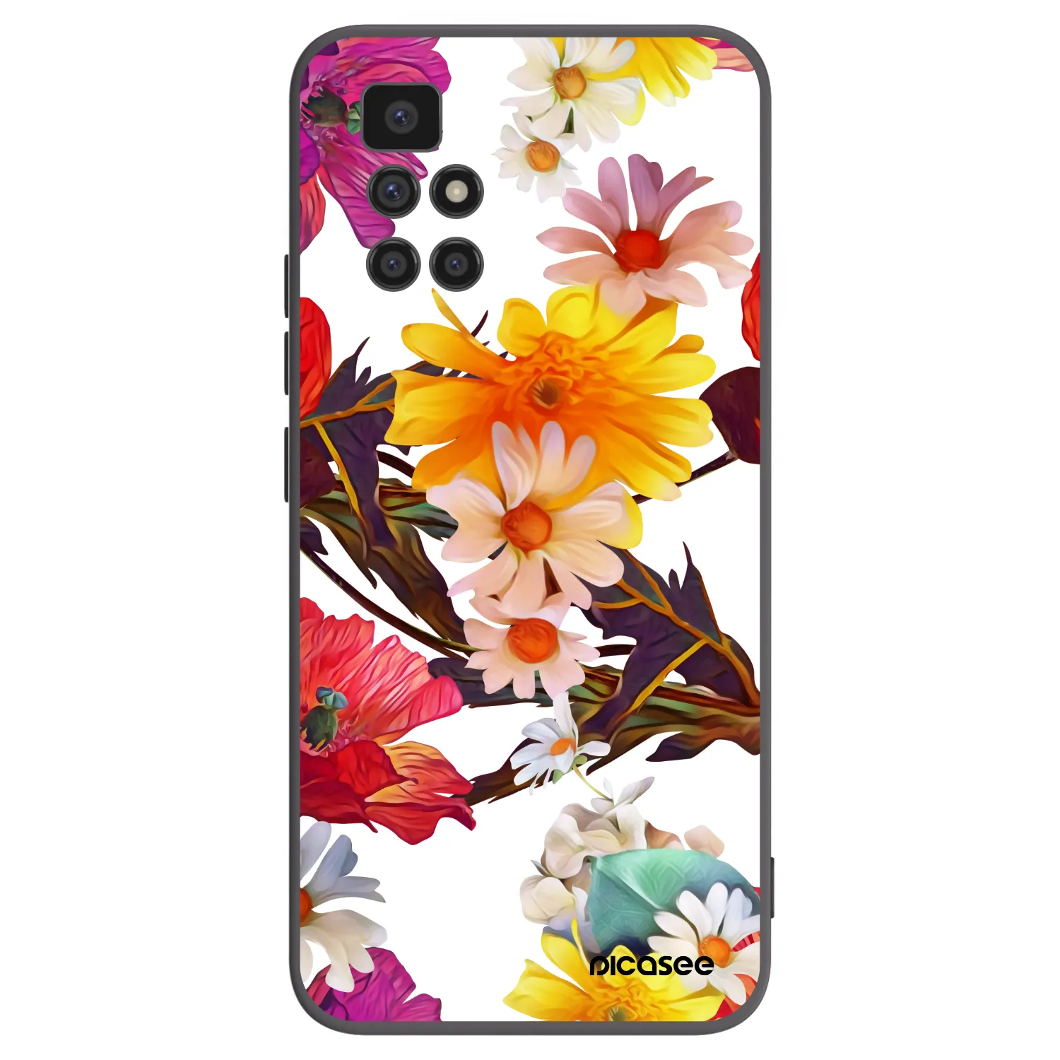 Picasee husă neagră din silicon pentru Xiaomi Redmi 10 - Meadow