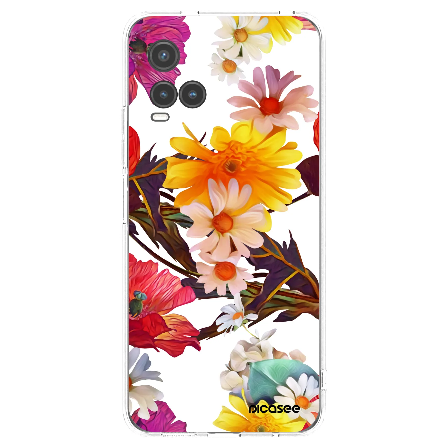 Picasee husă transparentă din silicon pentru Vivo Y33s - Meadow