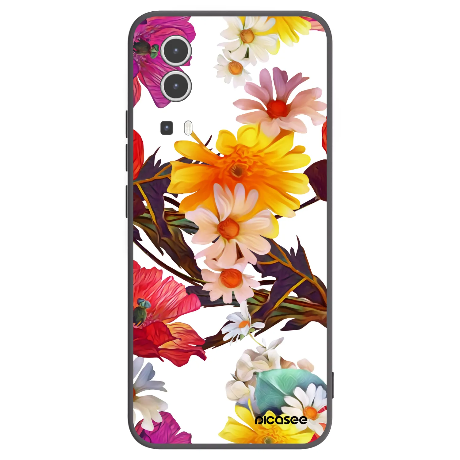 Picasee husă neagră din silicon pentru Vivo Y72 5G - Meadow