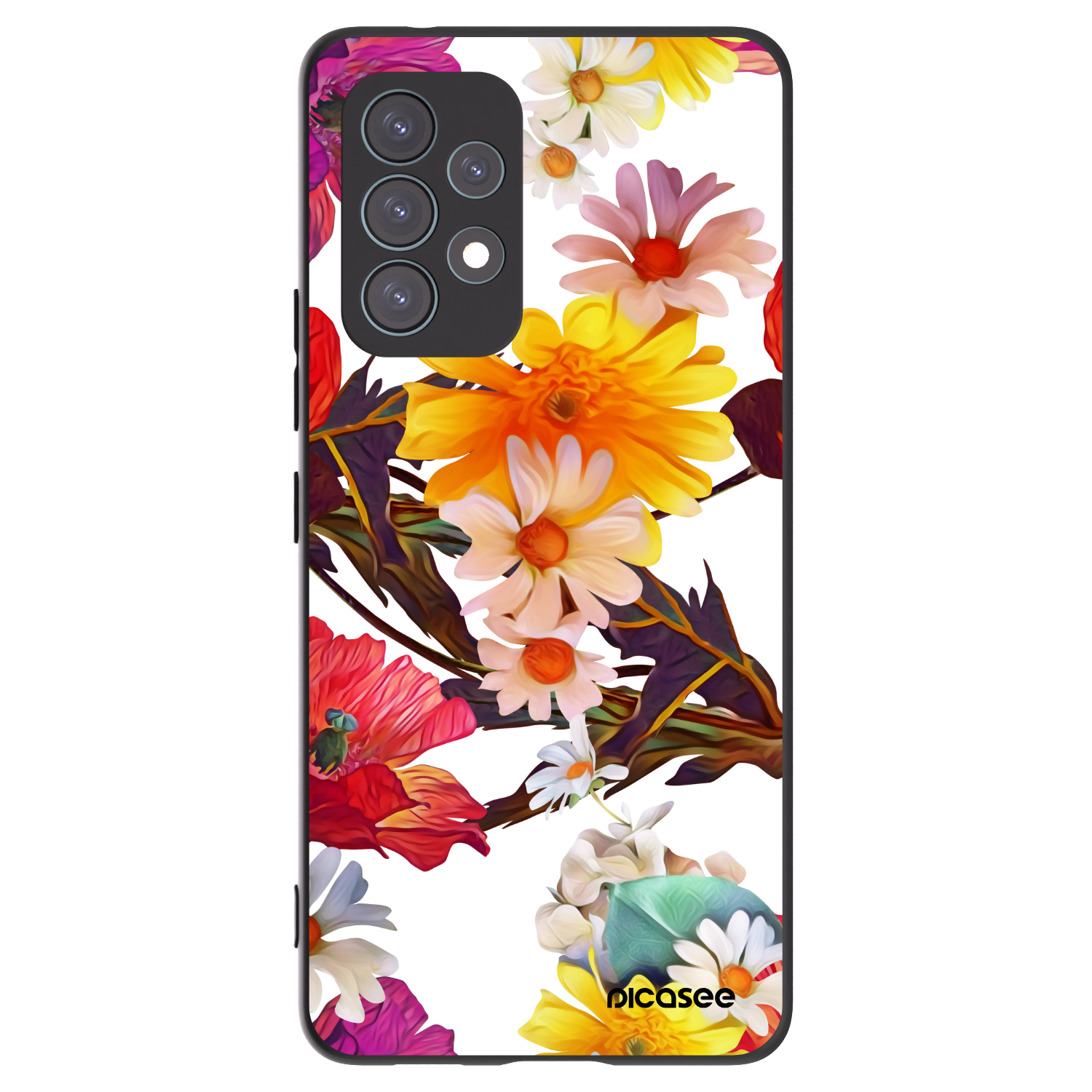 Picasee husă neagră din silicon pentru Samsung Galaxy A53 5G A536 - Meadow