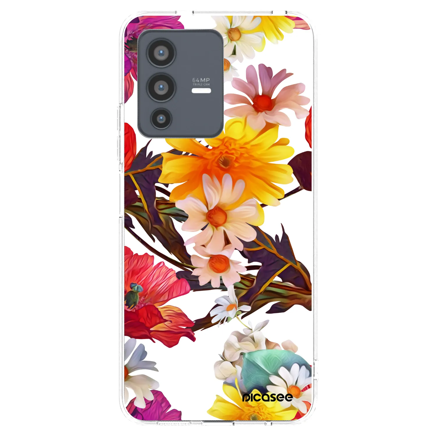 Picasee husă transparentă din silicon pentru Vivo V23 5G - Meadow