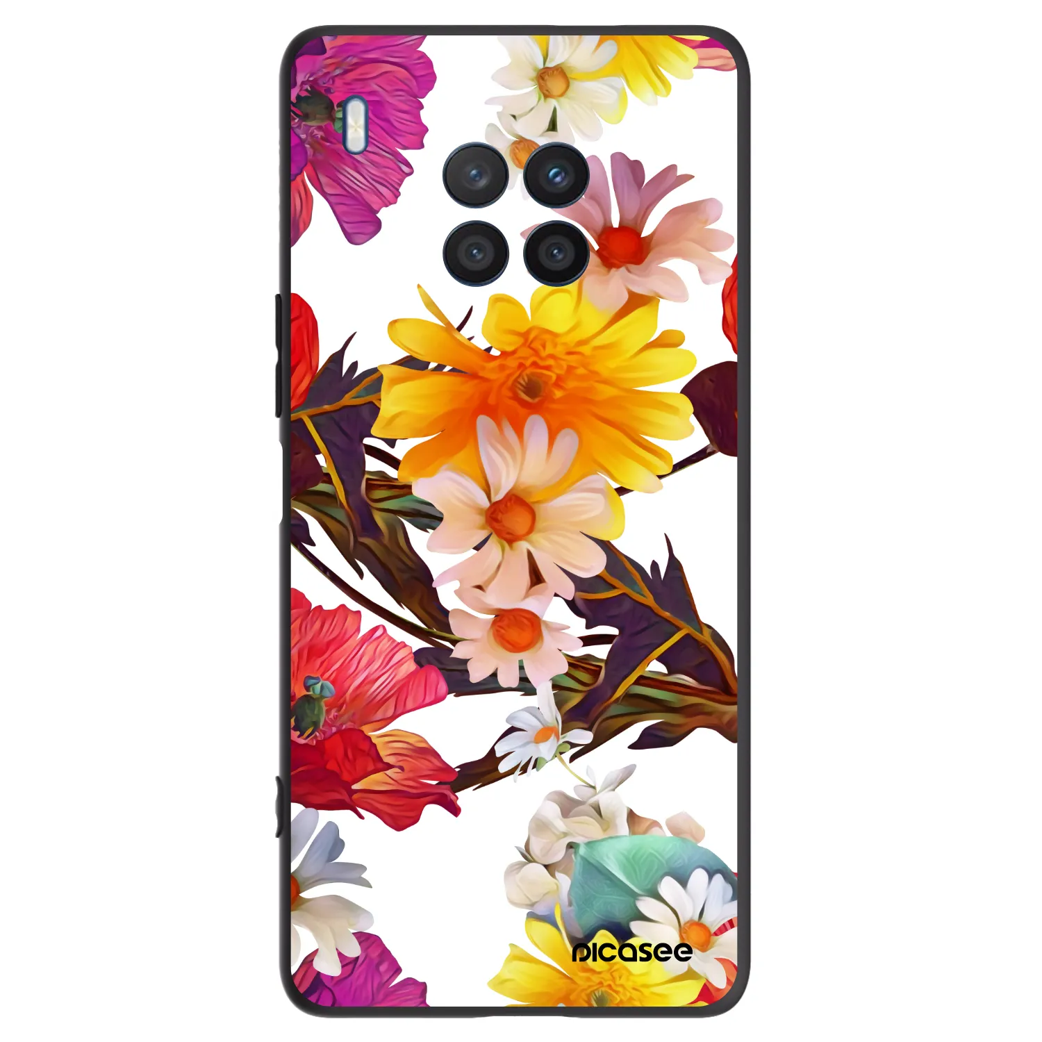 Picasee husă neagră din silicon pentru Honor 50 Lite - Meadow