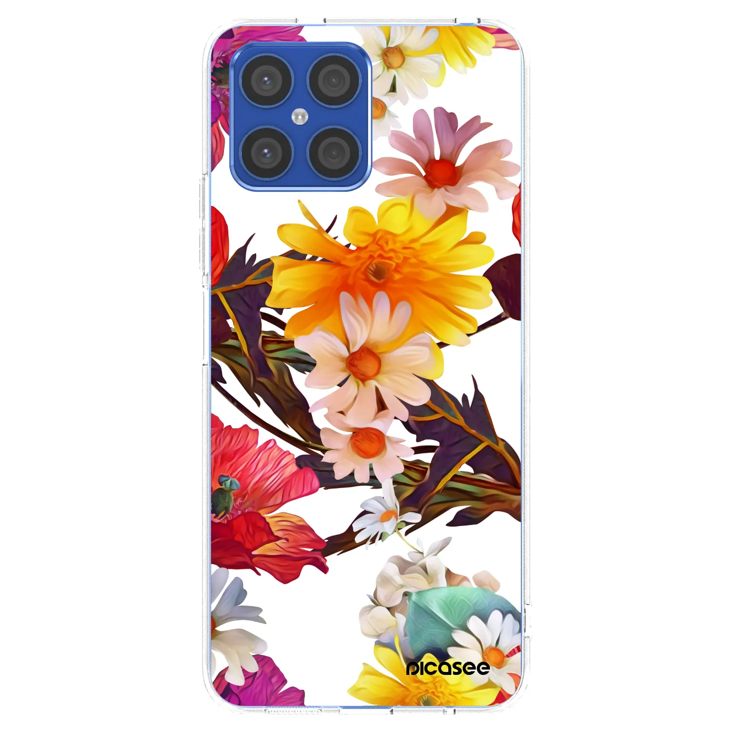 Picasee husă transparentă din silicon pentru Honor X8 4G - Meadow