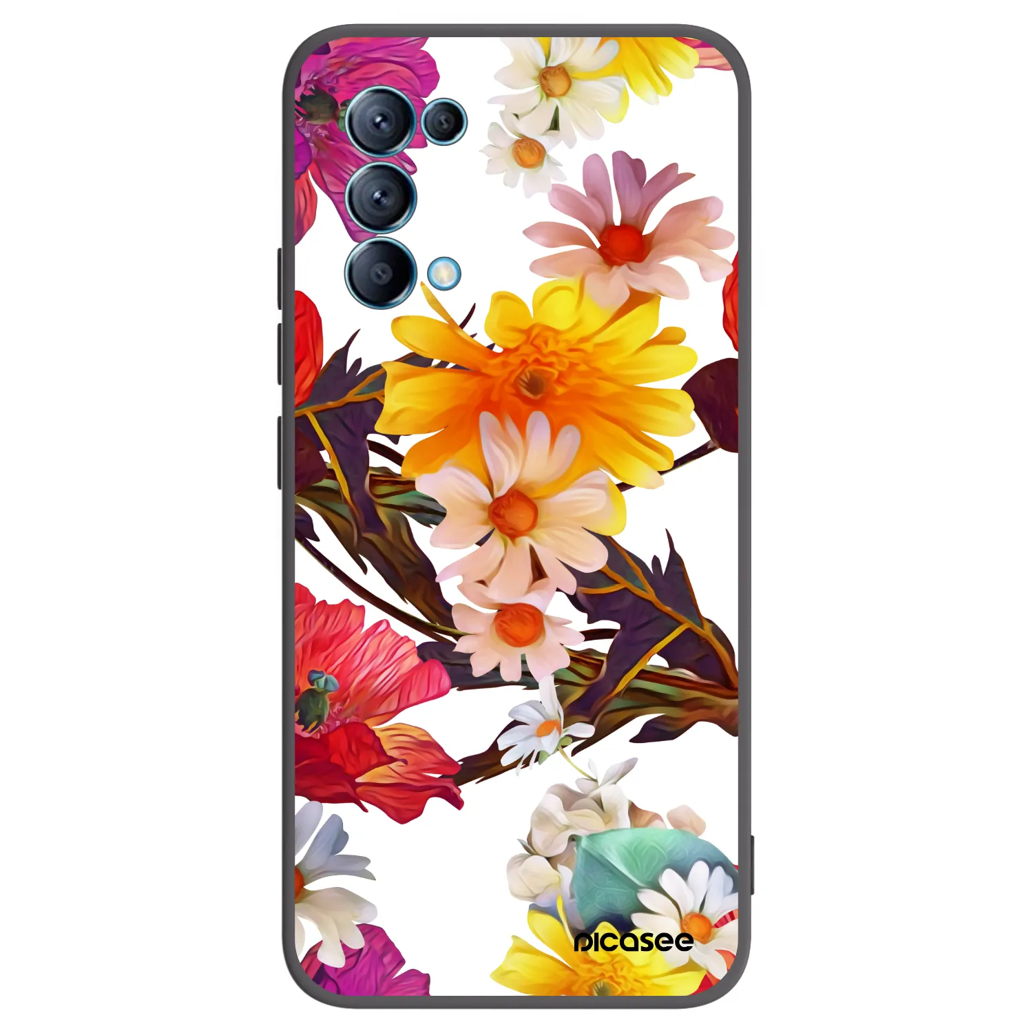 Picasee husă neagră din silicon pentru OPPO Reno 5 5G - Meadow