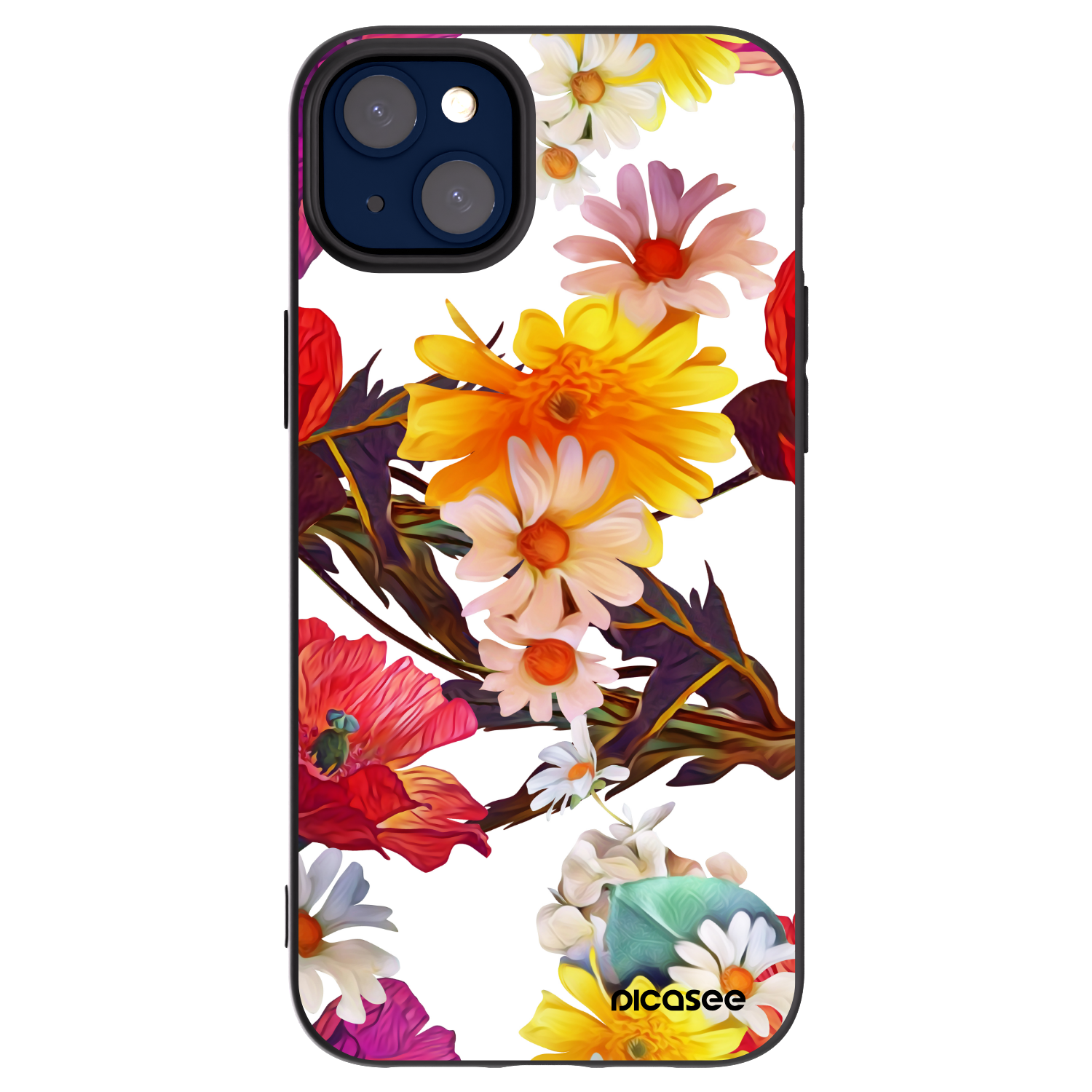 Picasee husă neagră din silicon pentru Apple iPhone 14 Plus - Meadow