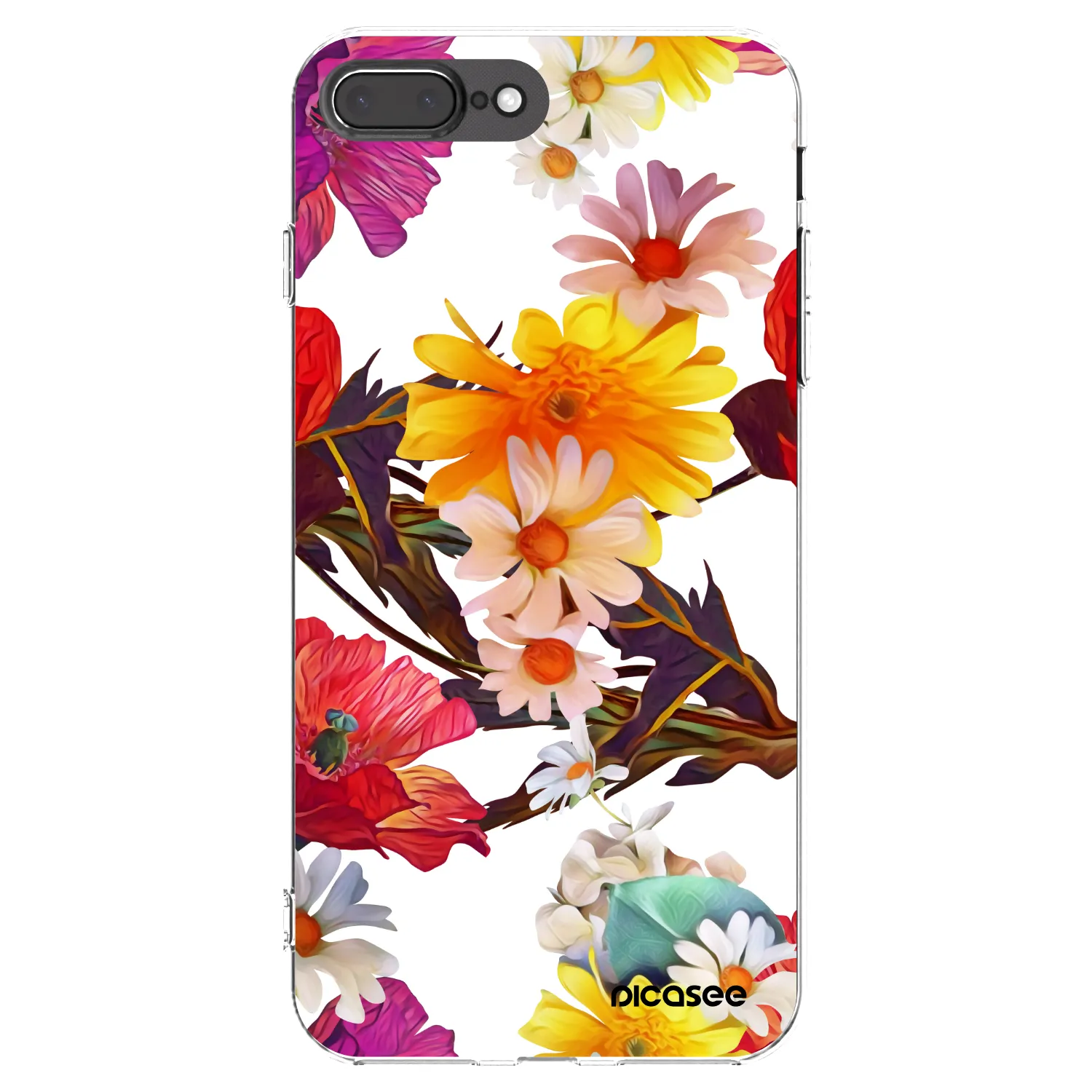 Picasee husă transparentă din silicon pentru Apple iPhone 8 Plus - Meadow