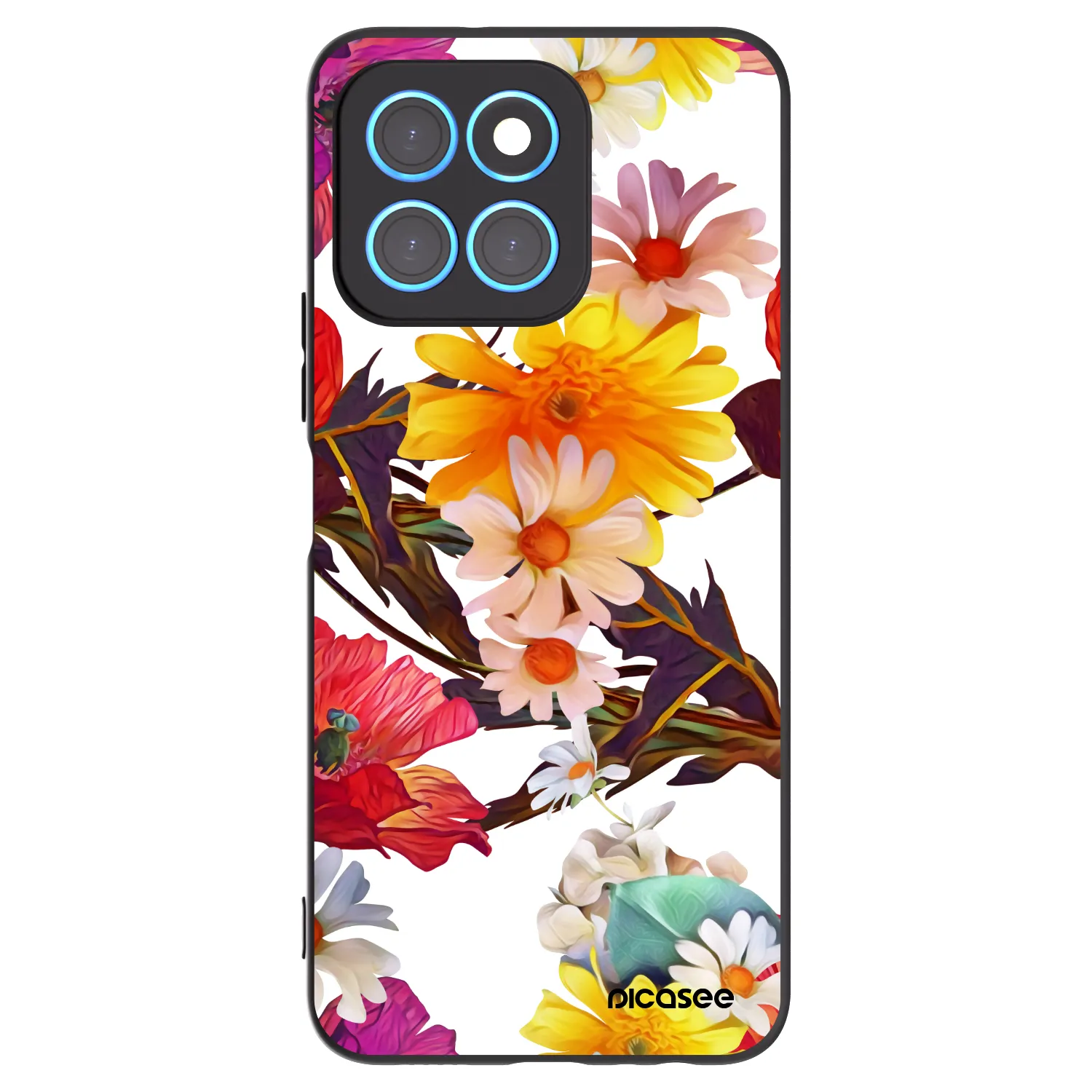 Picasee husă neagră din silicon pentru Honor X8 5G - Meadow