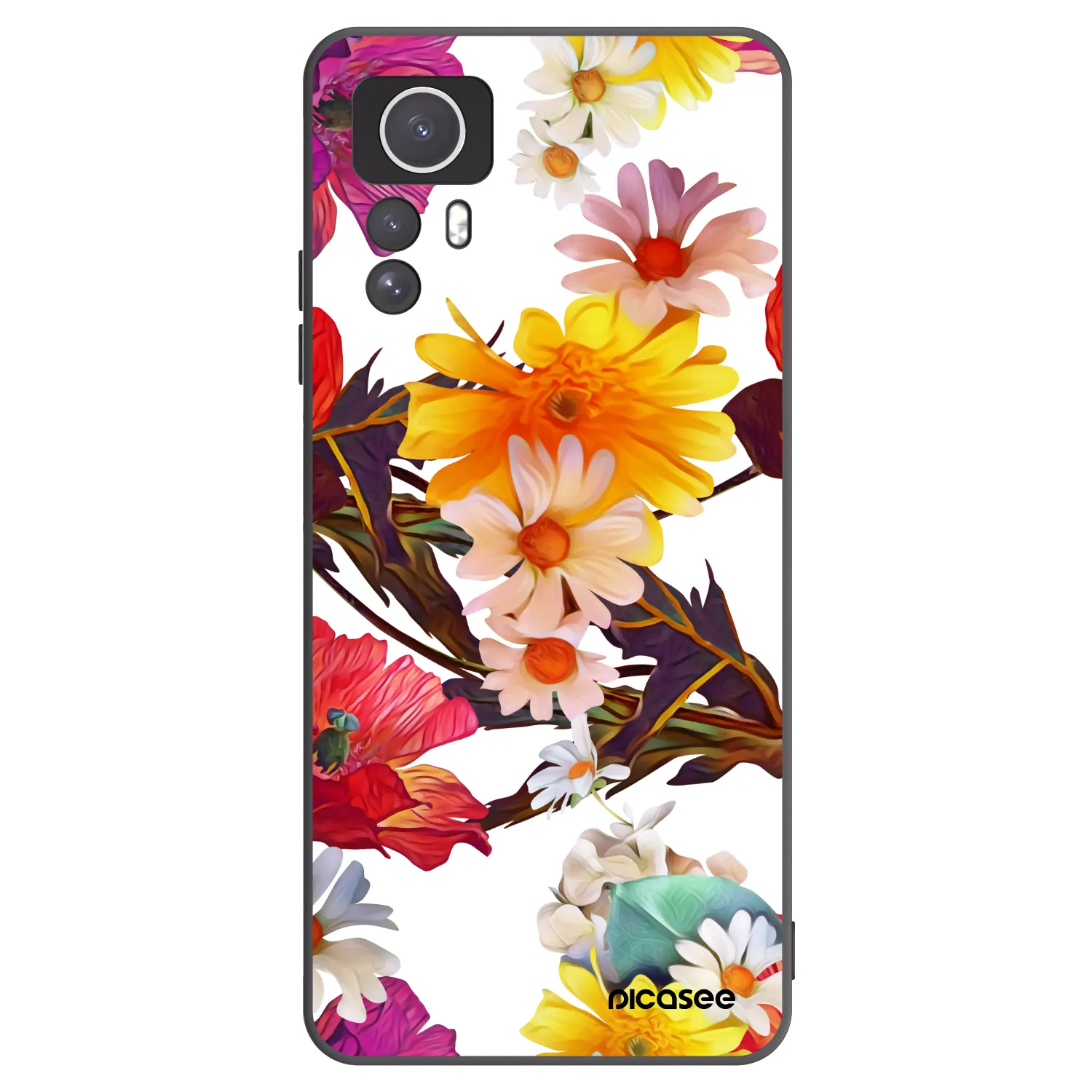 Picasee husă neagră din silicon pentru Xiaomi Redmi Note 12S - Meadow