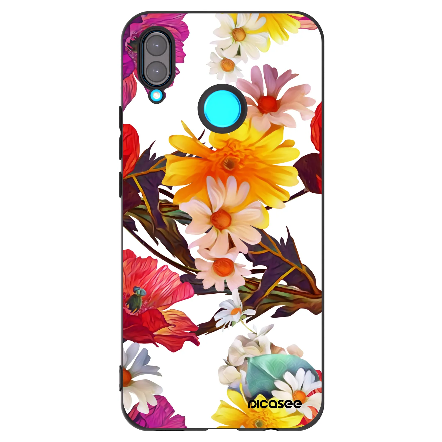 Picasee husă neagră din silicon pentru Huawei Nova 3 - Meadow