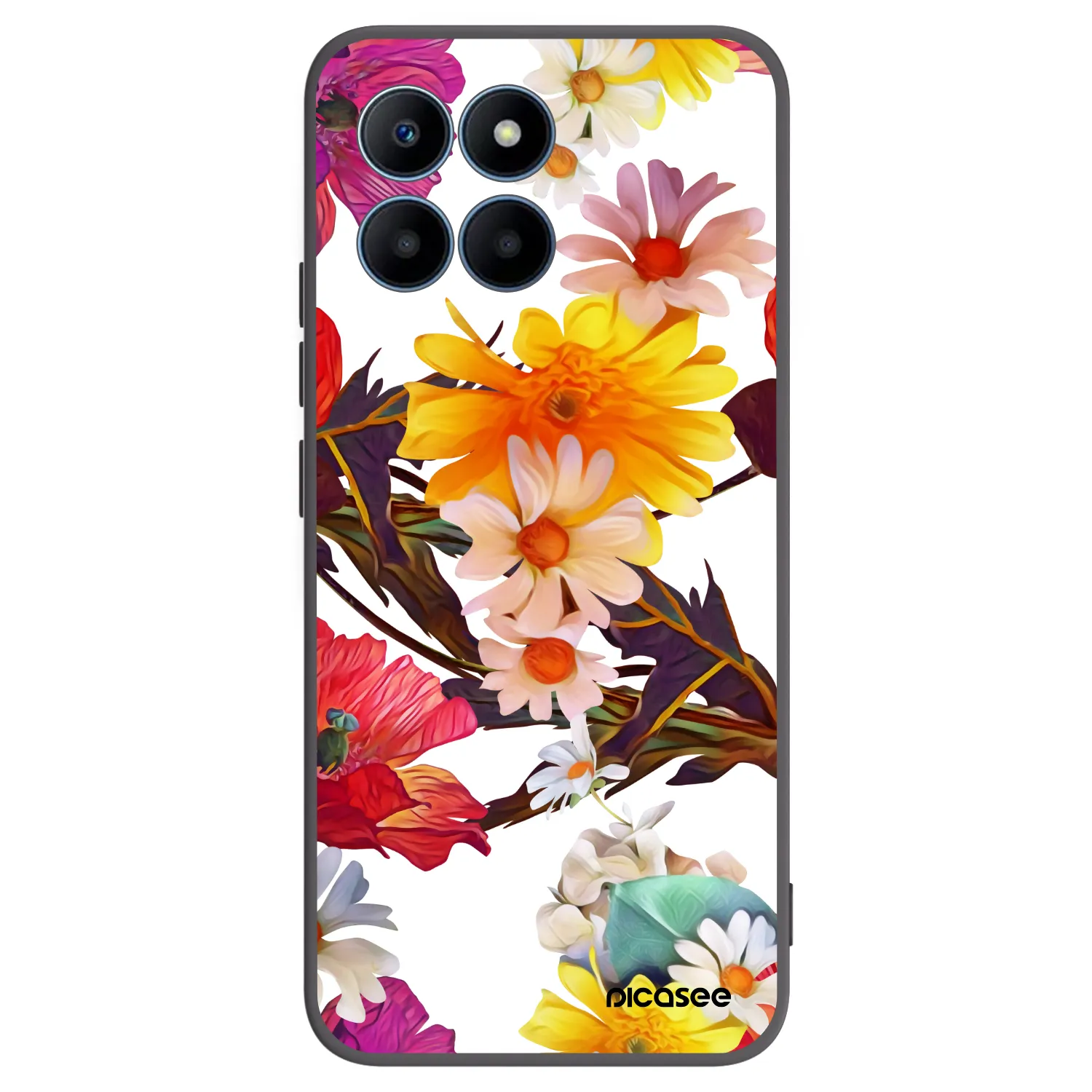 Picasee husă neagră din silicon pentru Honor 70 Lite - Meadow