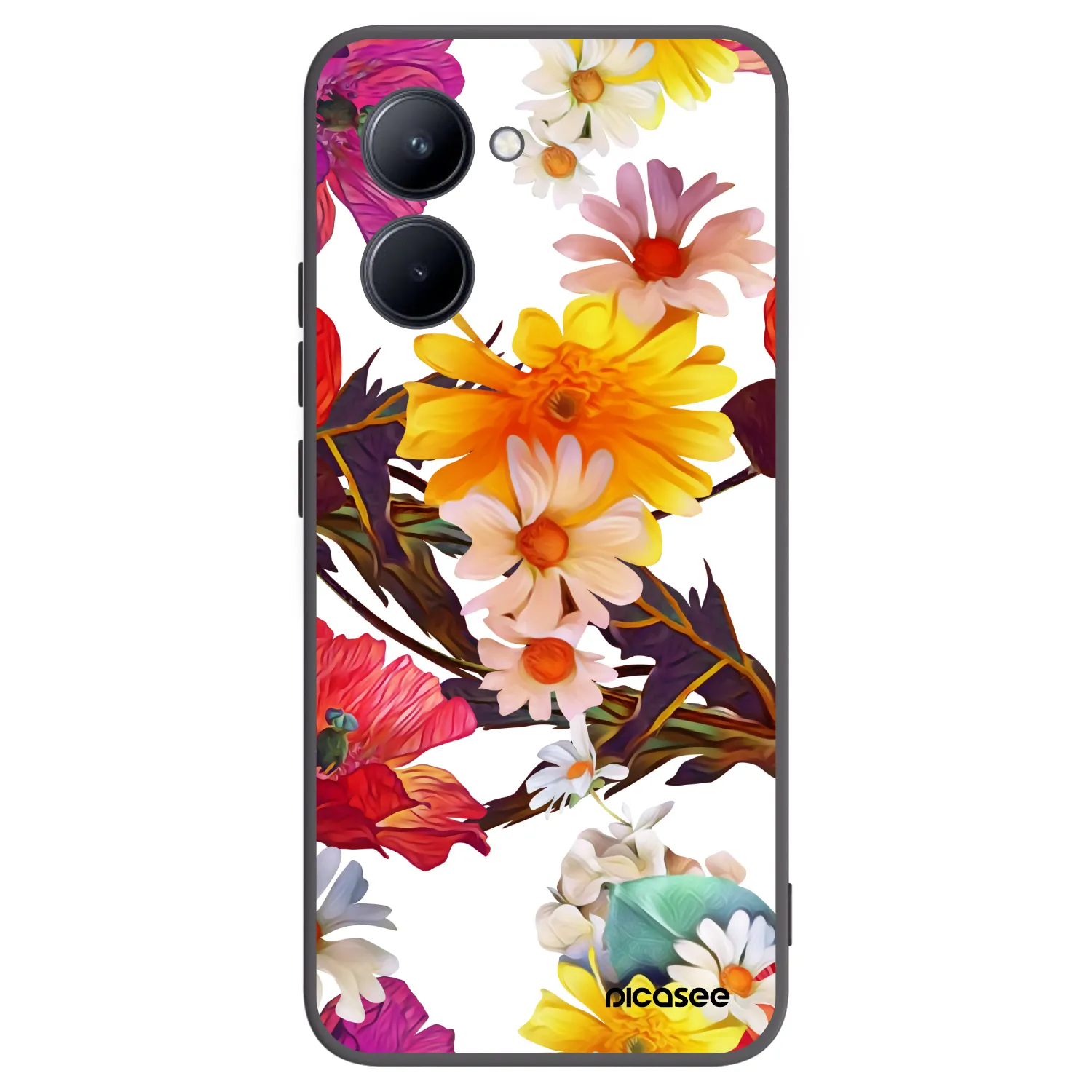 Picasee husă neagră din silicon pentru Realme C33 (2023) - Meadow