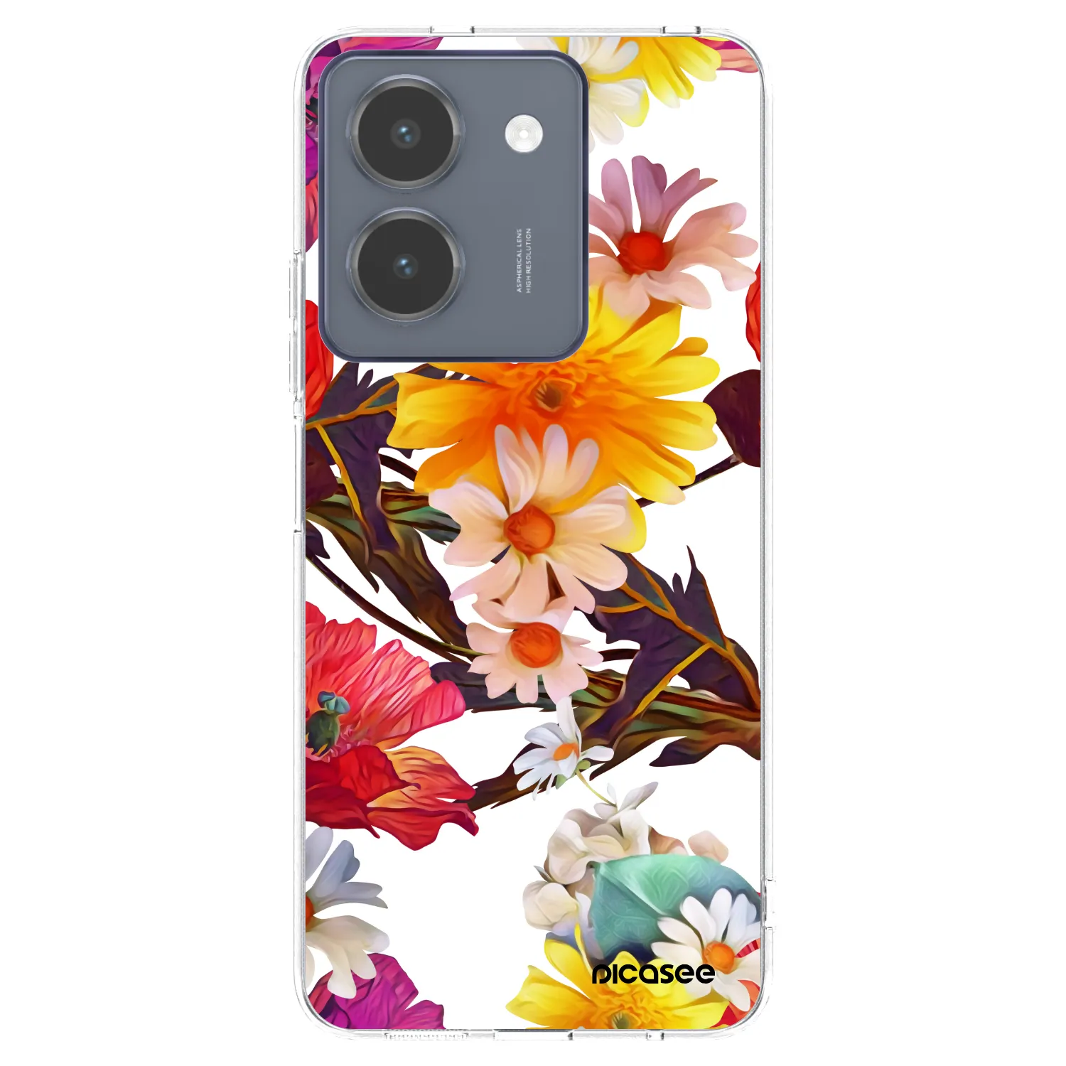 Picasee husă transparentă din silicon pentru Vivo Y36 4G - Meadow