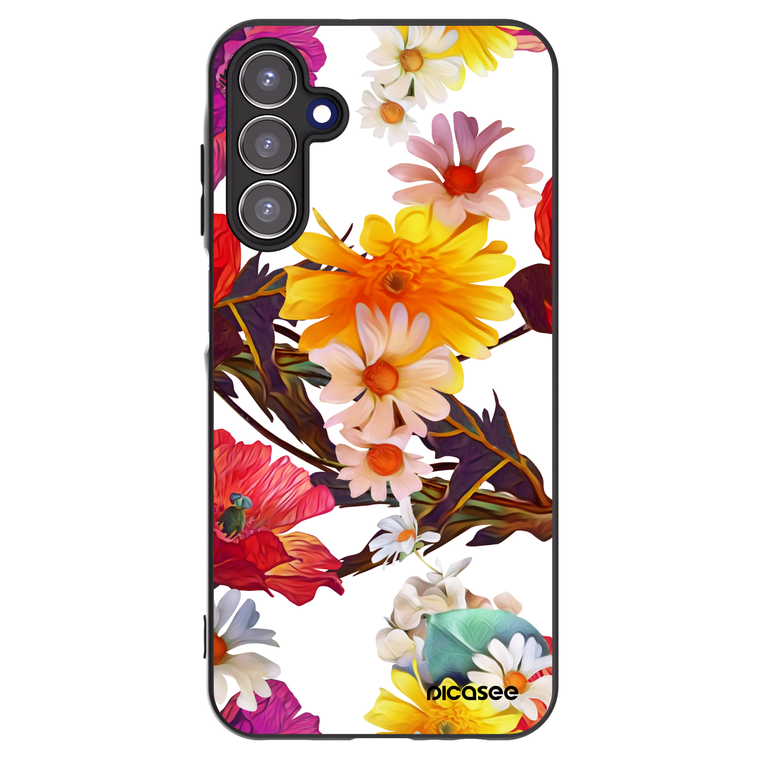 Picasee husă neagră din silicon pentru Samsung Galaxy A15 A156B 5G - Meadow