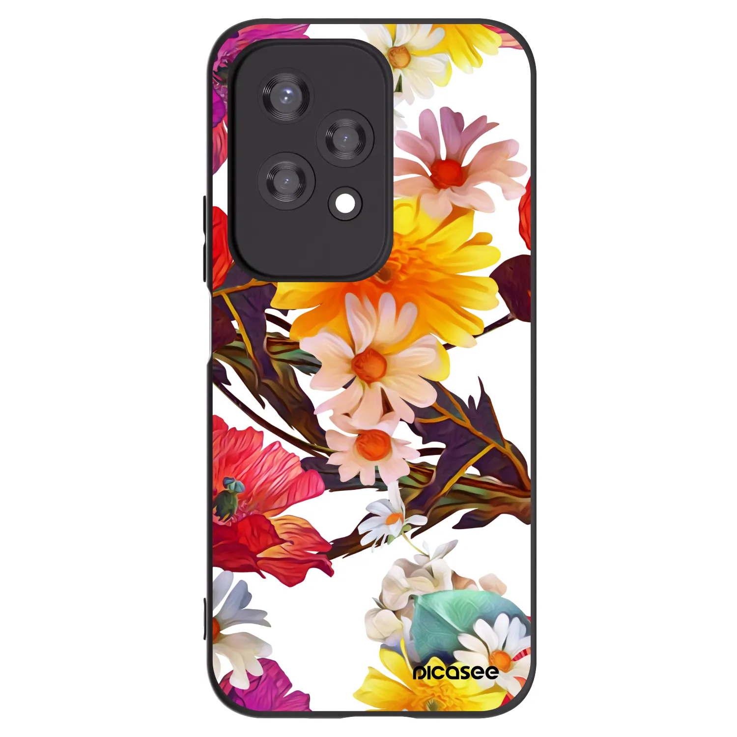 Picasee husă neagră din silicon pentru Honor 200 Lite - Meadow