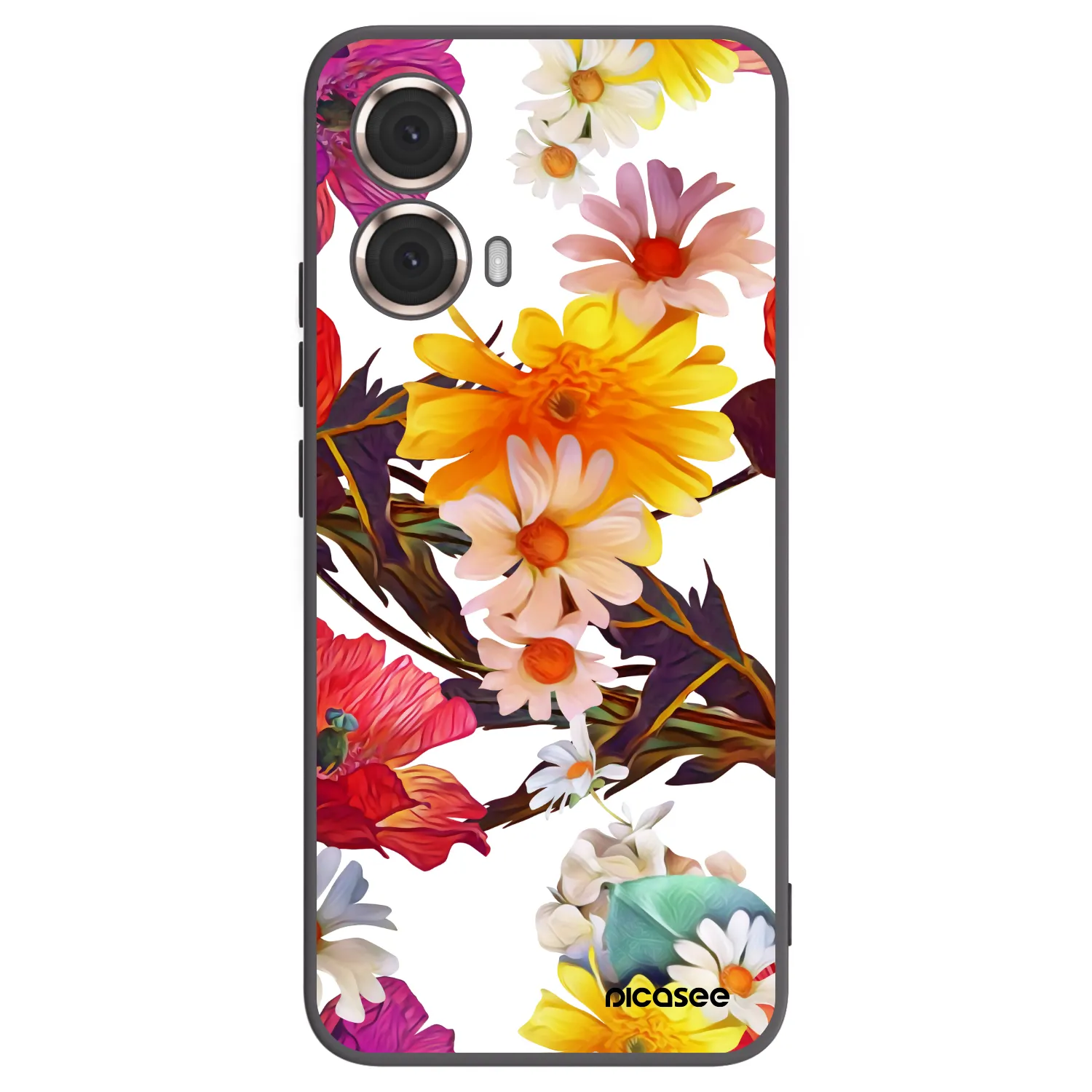 Picasee husă neagră din silicon pentru Motorola Moto G85 - Meadow