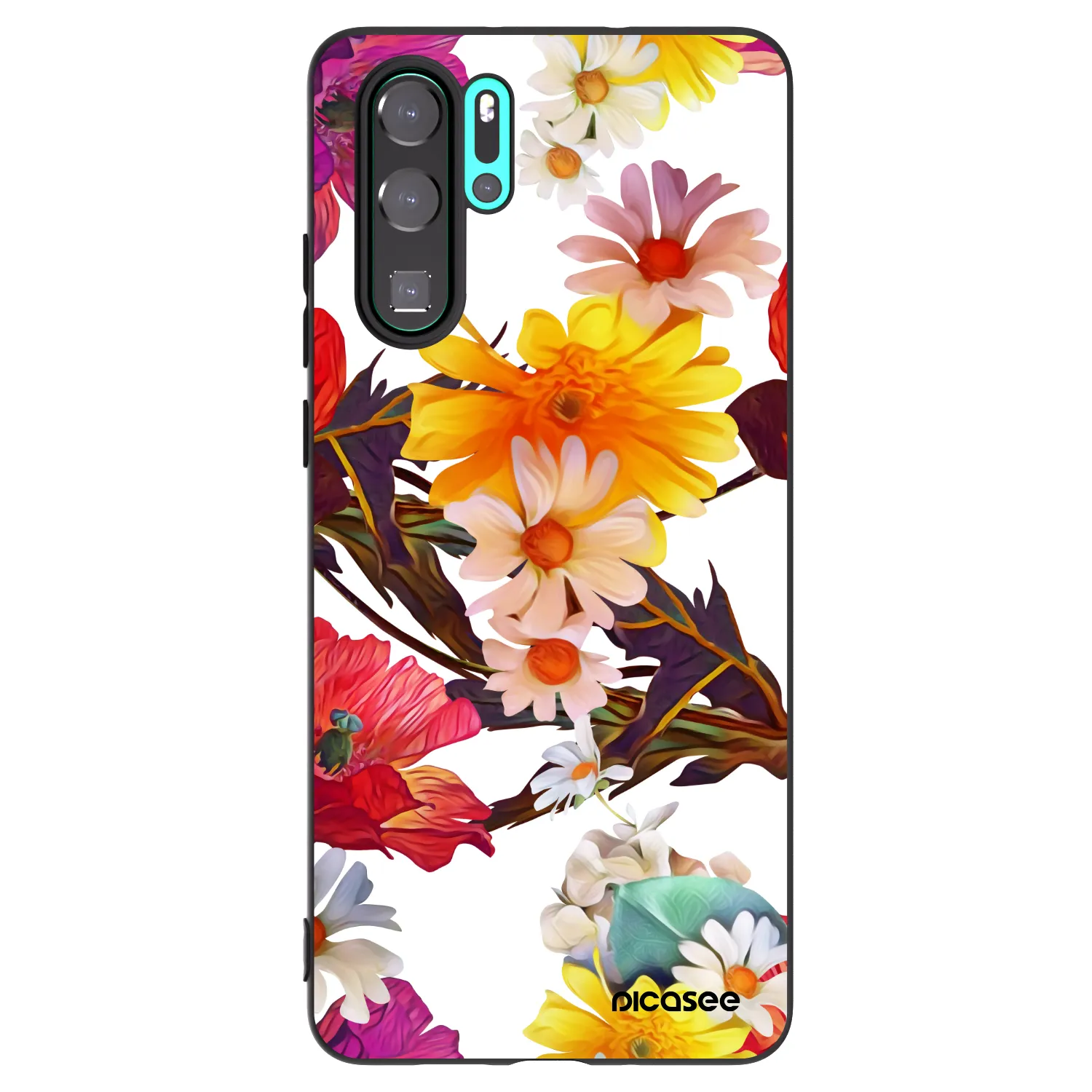 Picasee husă neagră din silicon pentru Huawei P30 Pro - Meadow