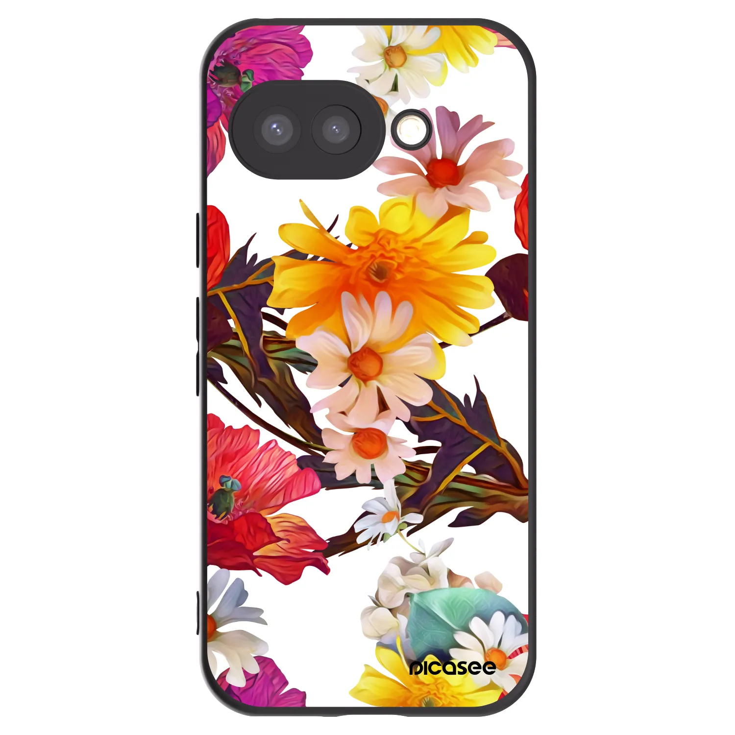 Picasee husă neagră din silicon pentru Google Pixel 9a - Meadow