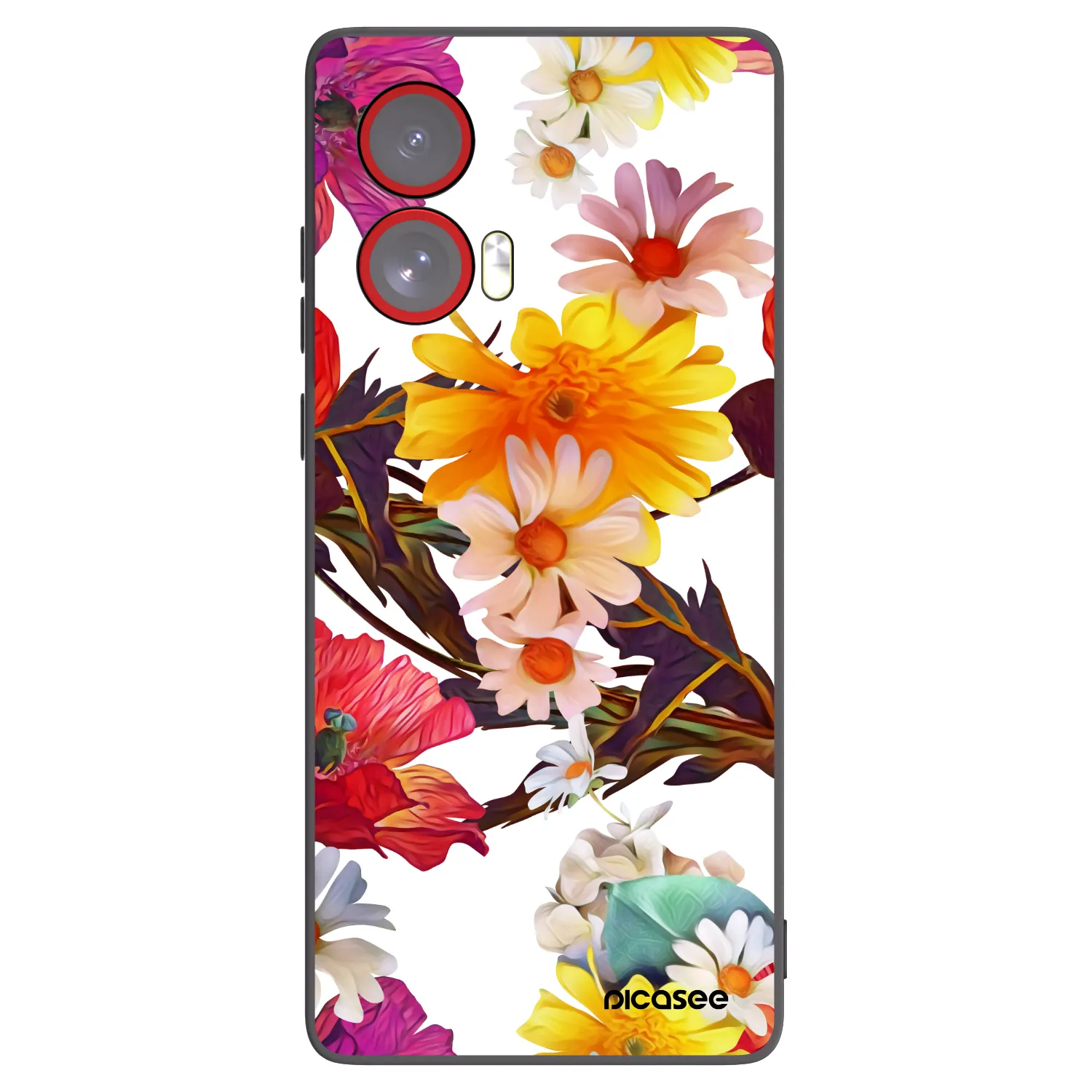 Picasee husă neagră din silicon pentru Motorola Edge 50 Fusion - Meadow
