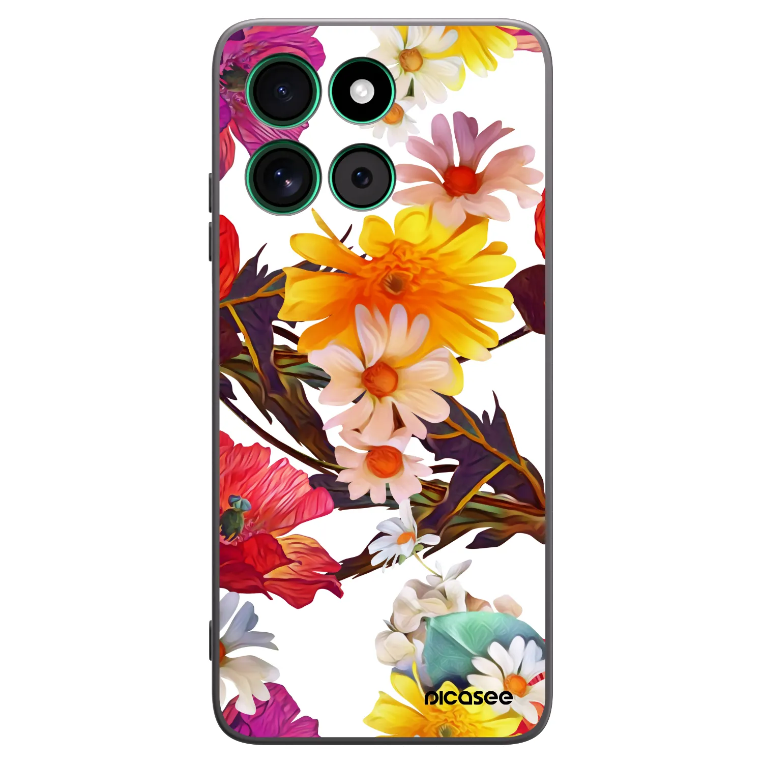 Picasee husă neagră din silicon pentru Motorola Moto G57 Power - Meadow
