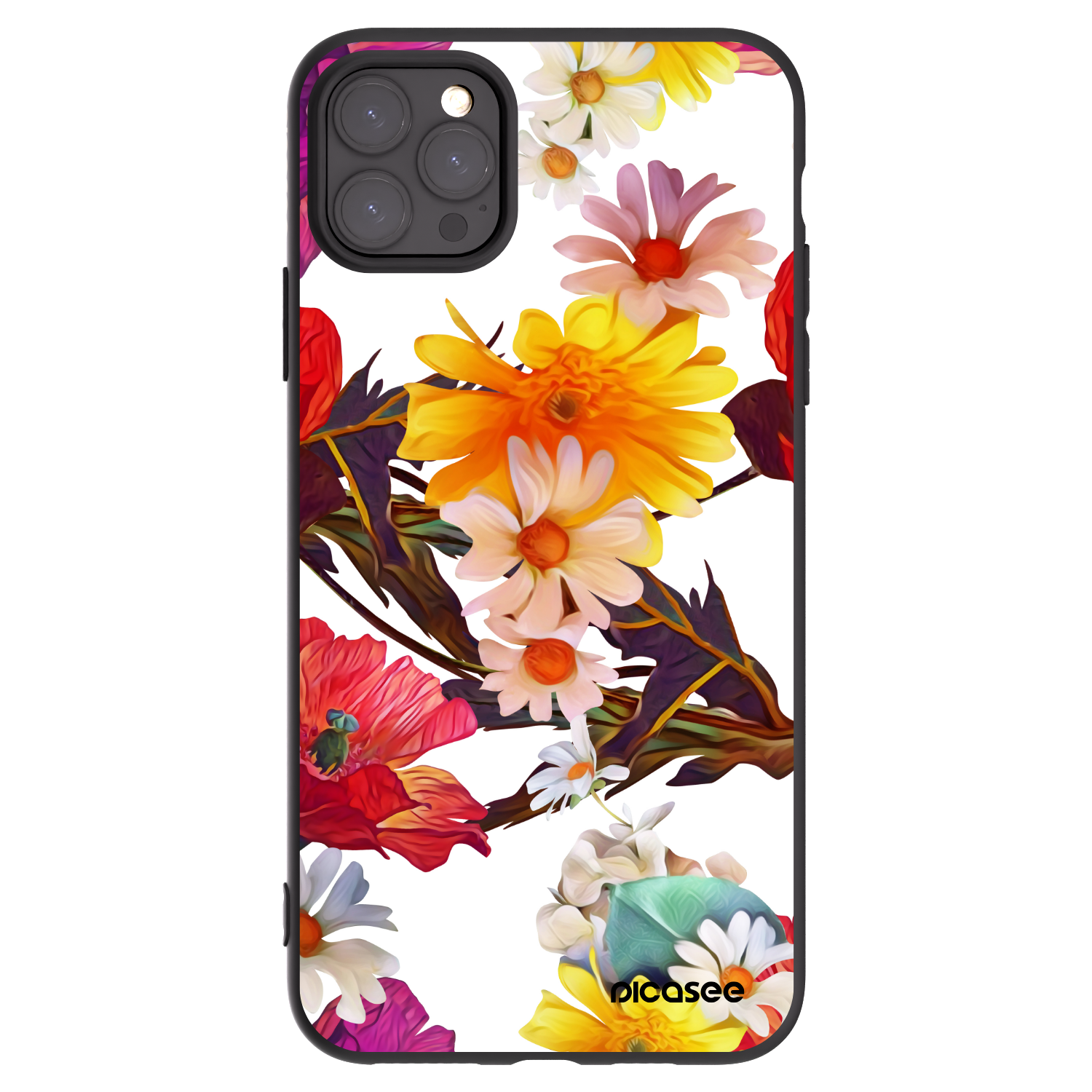 Picasee husă neagră din silicon pentru Apple iPhone 11 Pro Max - Meadow