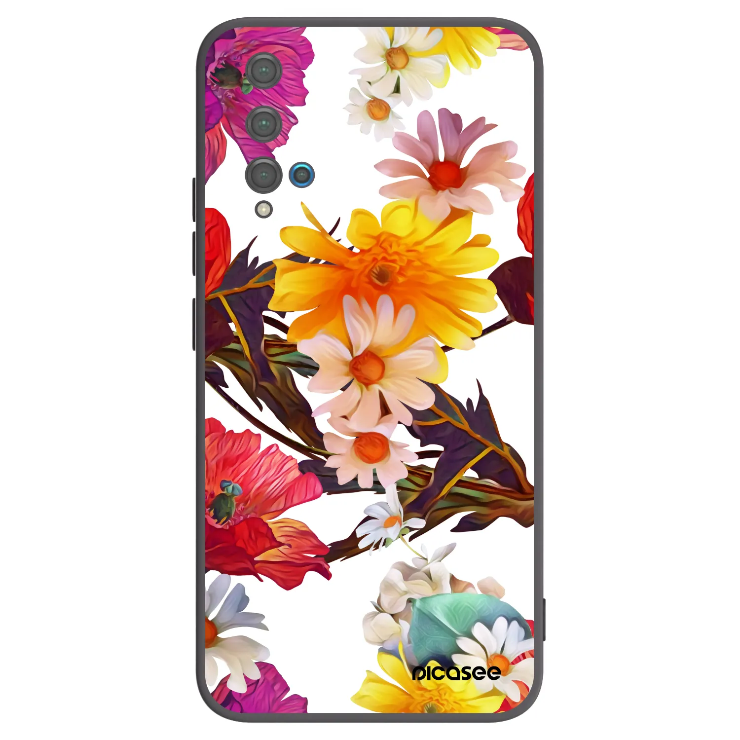Picasee husă neagră din silicon pentru Huawei Nova 5T - Meadow