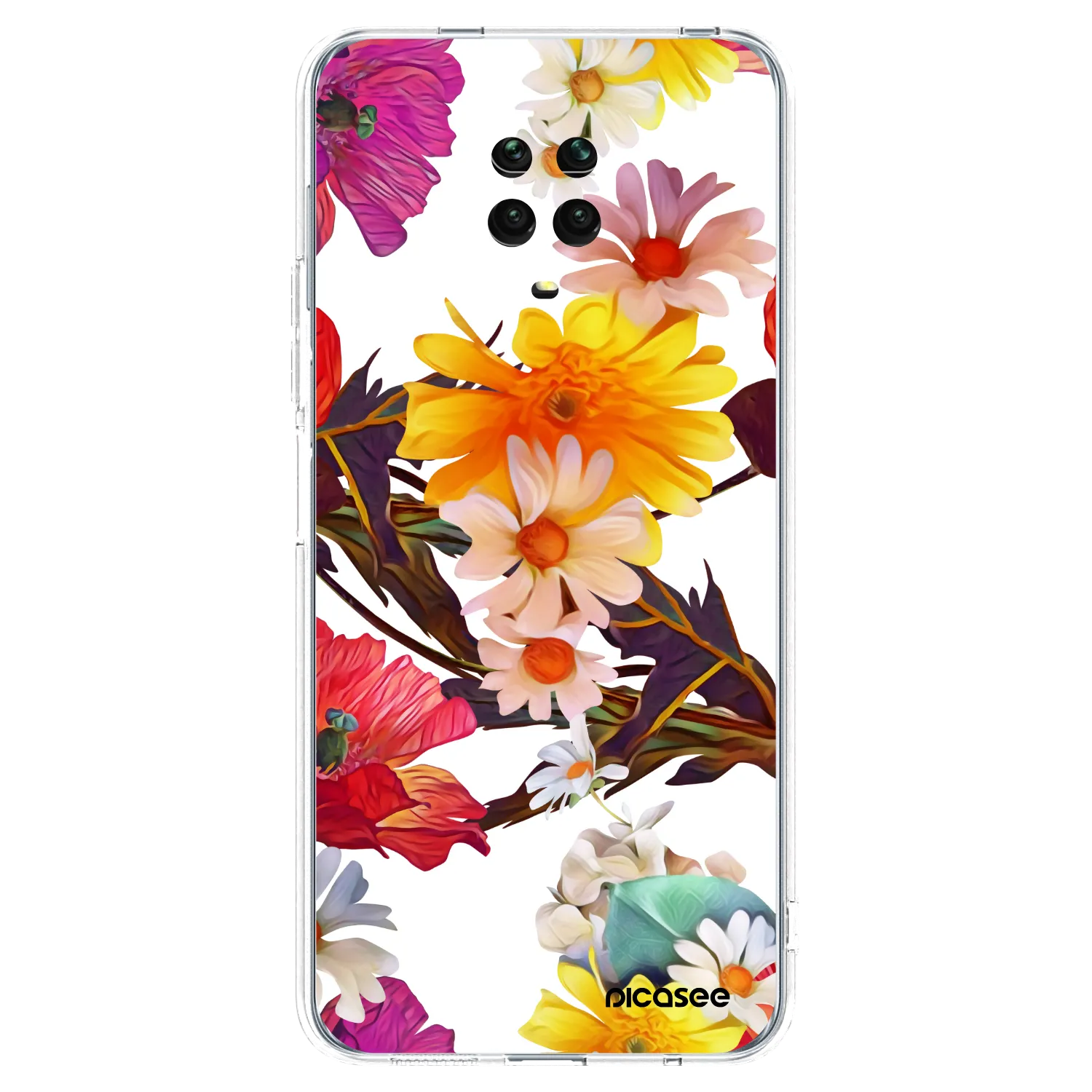 Picasee husă transparentă din silicon pentru Xiaomi Redmi Note 9S - Meadow