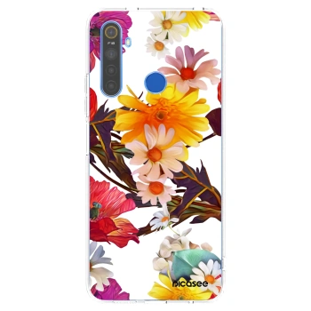 Picasee husă transparentă din silicon pentru Realme 5 - Meadow