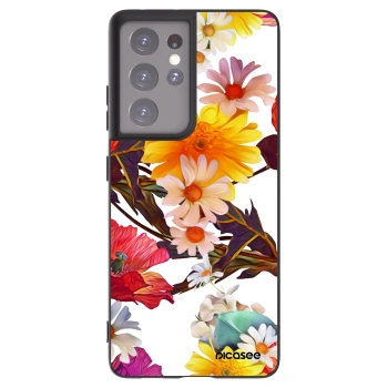 Picasee husă neagră din silicon pentru Samsung Galaxy S21 Ultra 5G G998B - Meadow