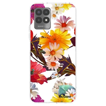 Picasee husă transparentă din silicon pentru Realme 8i - Meadow