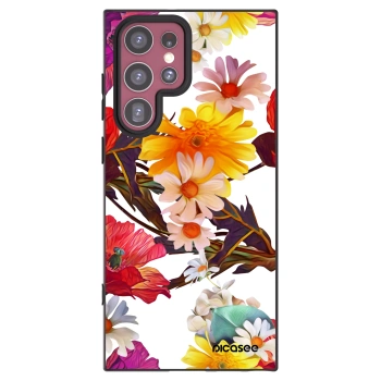 Picasee husă neagră din silicon pentru Samsung Galaxy S22 Ultra 5G - Meadow
