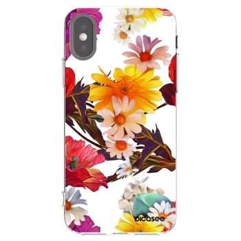 Picasee husă transparentă din silicon pentru Apple iPhone X/XS - Meadow