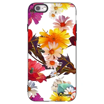 Picasee husă neagră din silicon pentru Apple iPhone 6/6S - Meadow