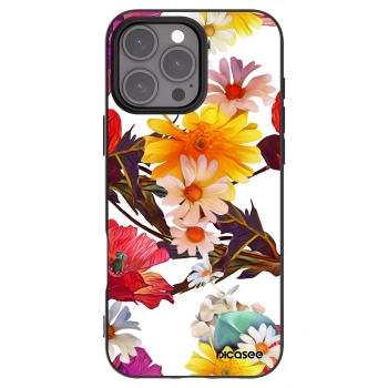 Picasee husă neagră din silicon pentru Apple iPhone 16 Pro Max - Meadow