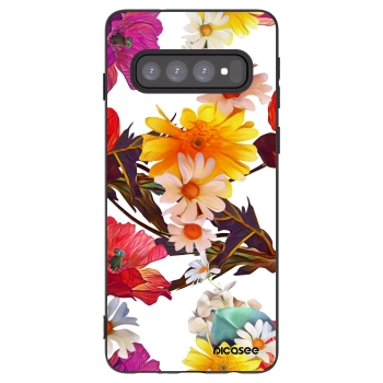 Picasee husă neagră din silicon pentru Samsung Galaxy S10 G973 - Meadow