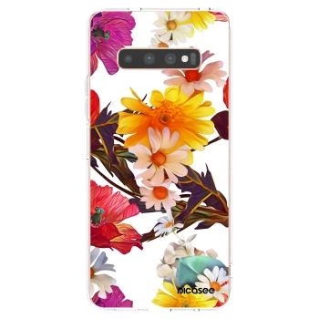 Picasee husă transparentă din silicon pentru Samsung Galaxy S10 Plus G975 - Meadow