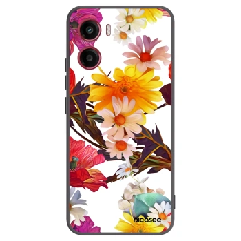 Picasee husă neagră din silicon pentru Motorola Moto G05 - Meadow