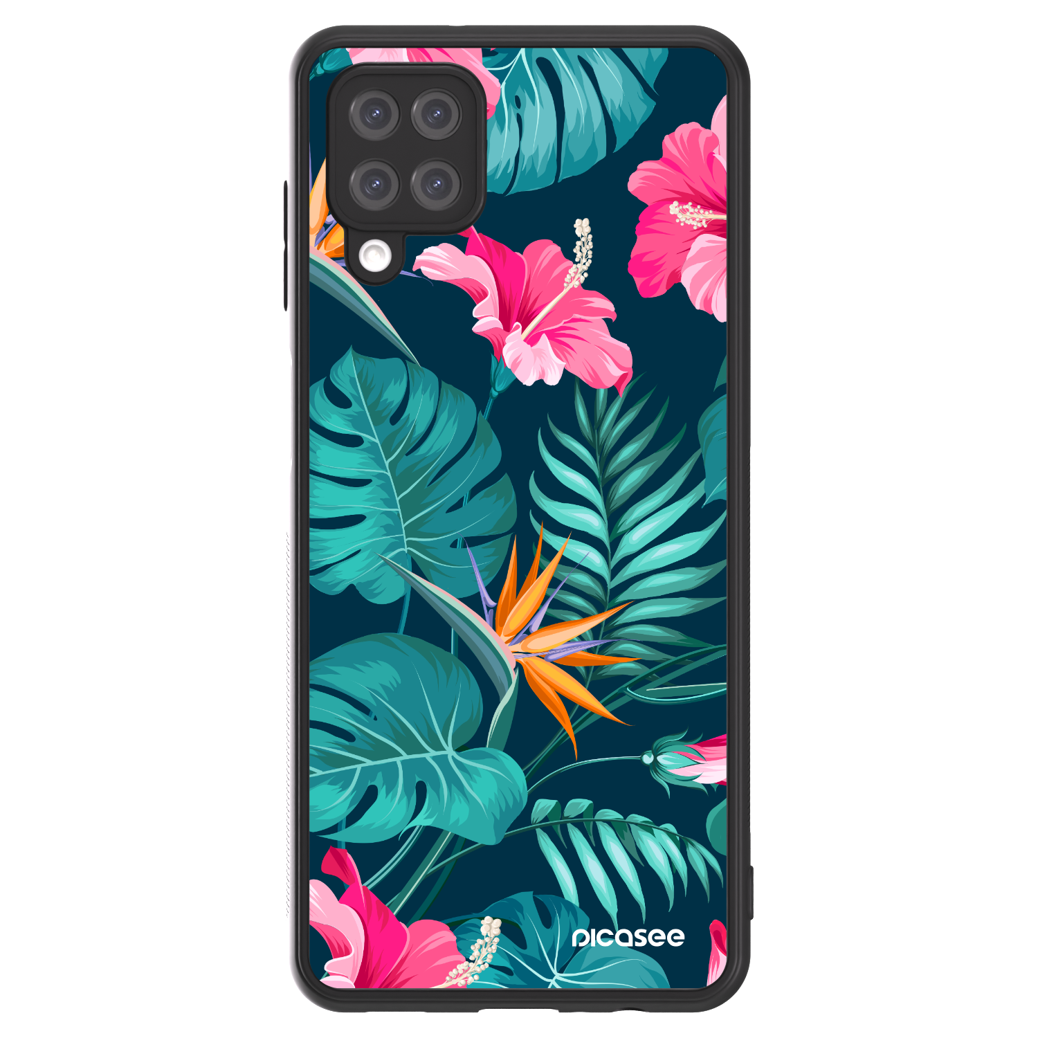 Picasee ULTIMATE CASE pentru Samsung Galaxy A12 A125F - Pink Monstera
