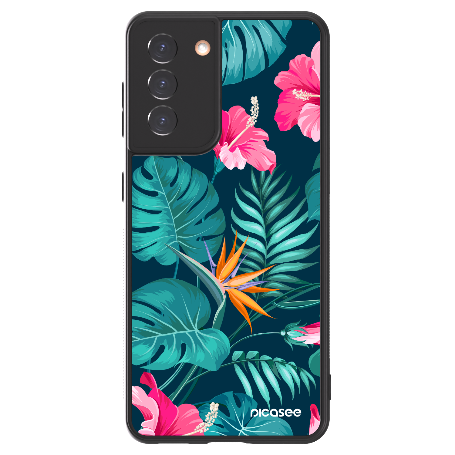 Picasee ULTIMATE CASE pentru Samsung Galaxy S21 5G G991B - Pink Monstera