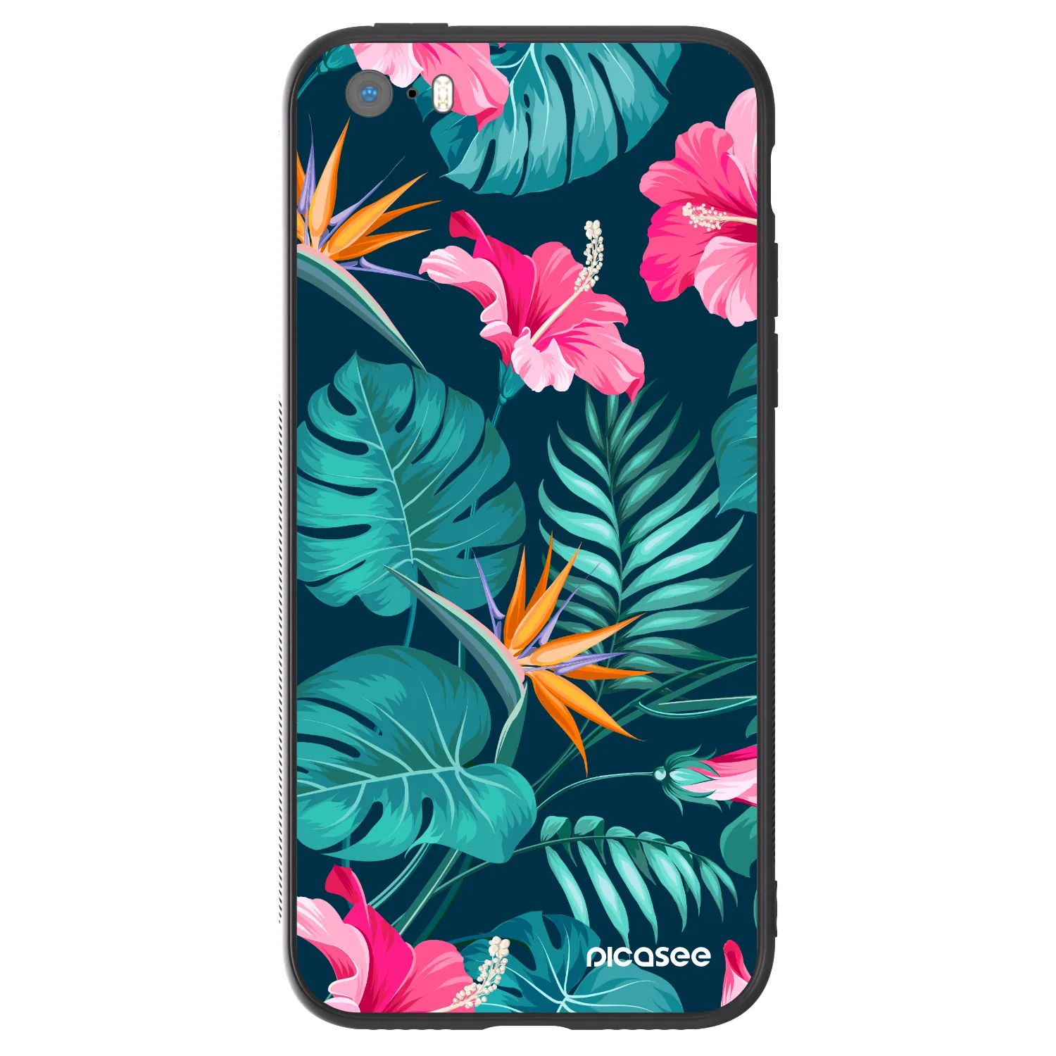 Picasee ULTIMATE CASE pentru Apple iPhone 5/5S/SE - Pink Monstera