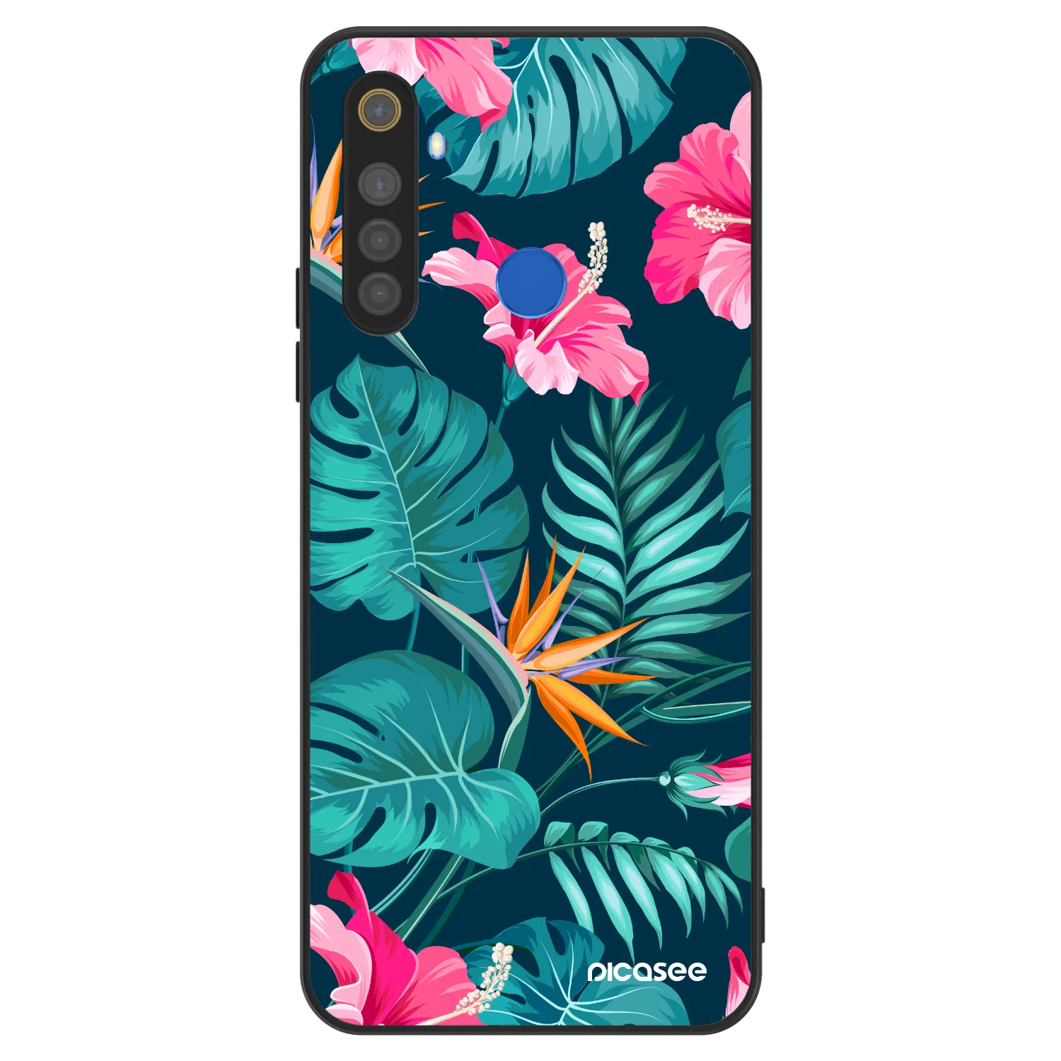 Picasee ULTIMATE CASE pentru Realme 5 - Pink Monstera