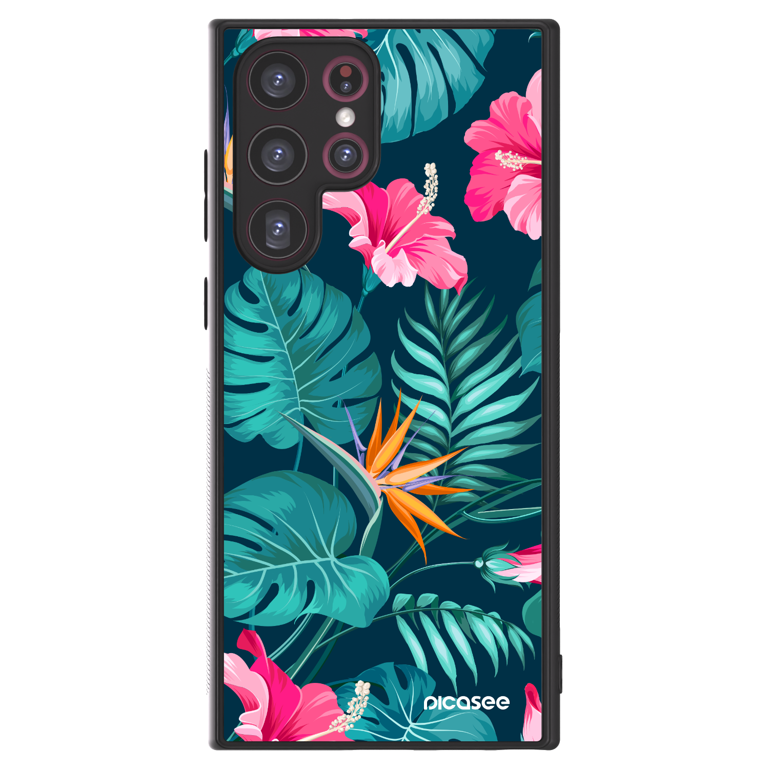 Picasee ULTIMATE CASE pentru Samsung Galaxy S22 Ultra 5G - Pink Monstera